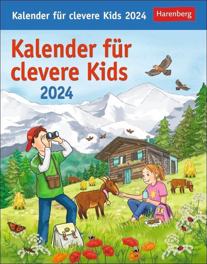 Kalender für clevere Kids Tagesabreißkalender 2024. Täglich neues Wissen für Kinder ab 8. Abreißkalender für jeden Tag, mit spannenden Fragen und kinderleichten Erklärungen Leisure & Fun