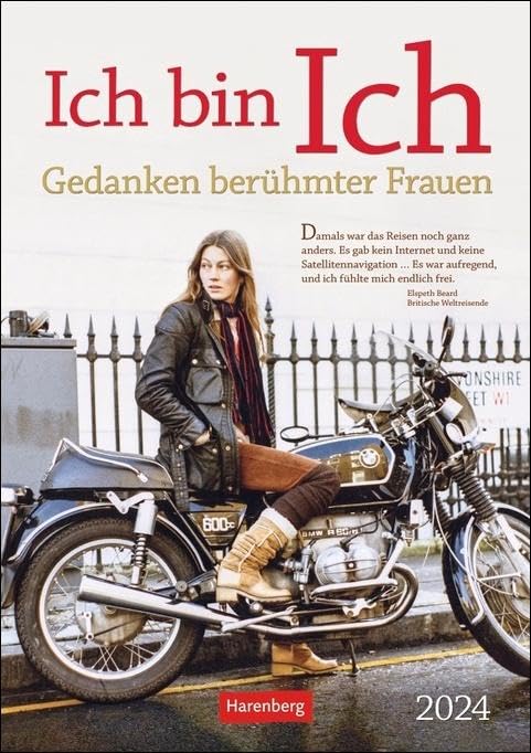 Ich bin Ich Wochen-Kulturkalender 2024. Große Frauen der Zeitgeschichte in einem Wochenkalender zum Aufhängen. Kalender mit Zitaten und Bildern berühmter Frauen: Gedanken berühmter Frauen Contemporary literature Books