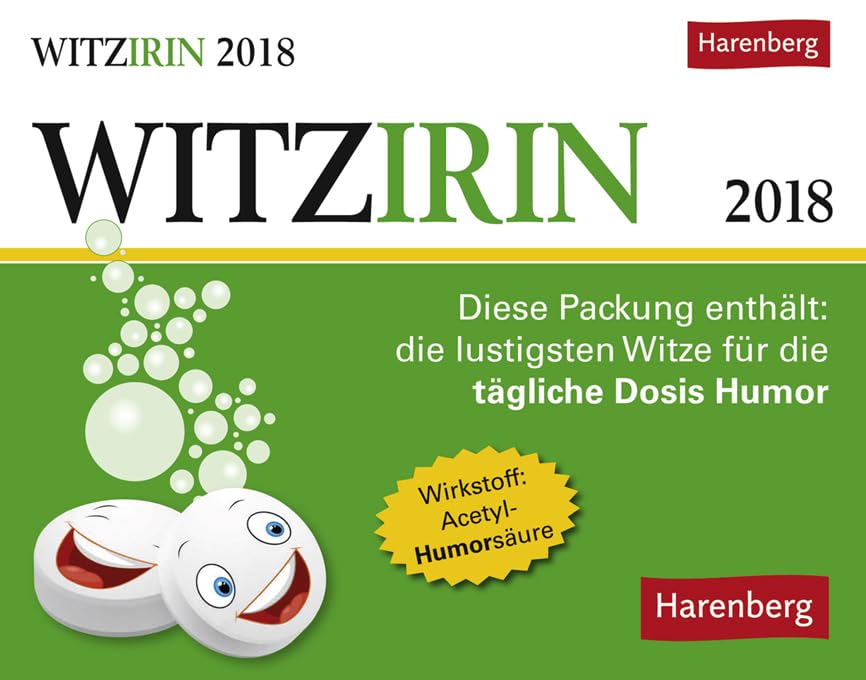 Witzirin Tagesabreißkalender 2024. Lachen ist die beste Medizin: Tägliche Witze in einem originellen Kalender in einer Tablettenschachtel. ... lustigsten Witze für die tägliche Dosis Humor Film, Art & Culture