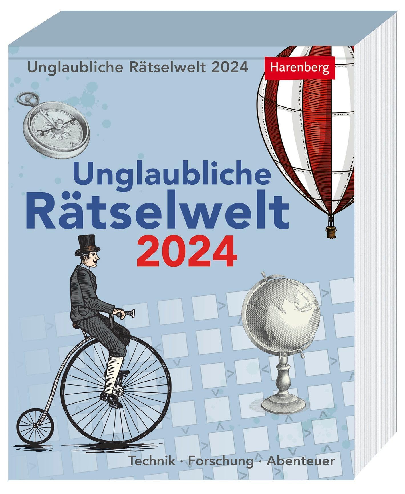 Unglaubliche Rätselwelt Tagesabreißkalender 2024. Tages-Tischkalender 2024 im Nostalgie-Design mit Quizfragen aus den Bereichen Technik, Forschung und ... 12,5 x 16 cm: Technik, Forschung, Abenteuer Leisure, Home & Garden