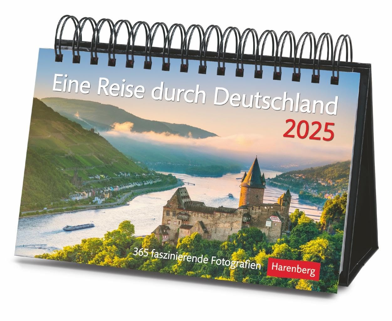 Eine Reise durch Deutschland Premiumkalender 2025 - 365 faszinierende Fotografien: Tages-Tischkalender zum Umklappen, mit faszinierenden Eindrücken ... Hochwertiger Foto-Tischkalender 2025 Calendars