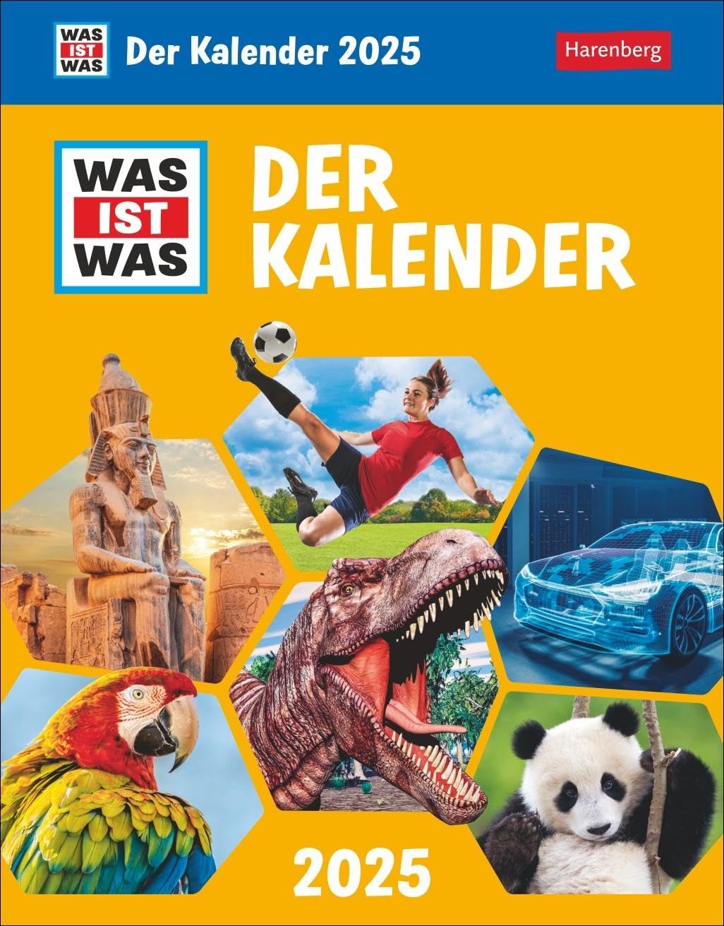 WAS IST WAS Der Kalender Tagesabreißkalender 2025 - Kinderkalender: Kinderkalender zur beliebten Buchreihe. Tageskalender zum Abreißen - täglich Neues lernen mit dem Tischkalender 2025. Leisure & Fun