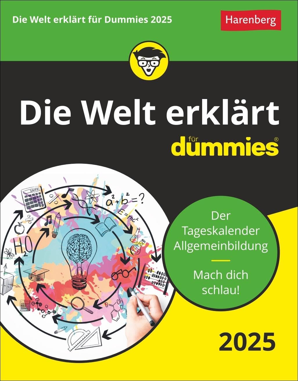 Die Welt erklärt für Dummies Tagesabreißkalender 2025: Der Tagesabreißkalender 2025 mit spannendem Allgemeinwissen. Tischkalender zur erfolgreichen ... Sprache erklärt (Wissenskalender Harenberg) Calendars