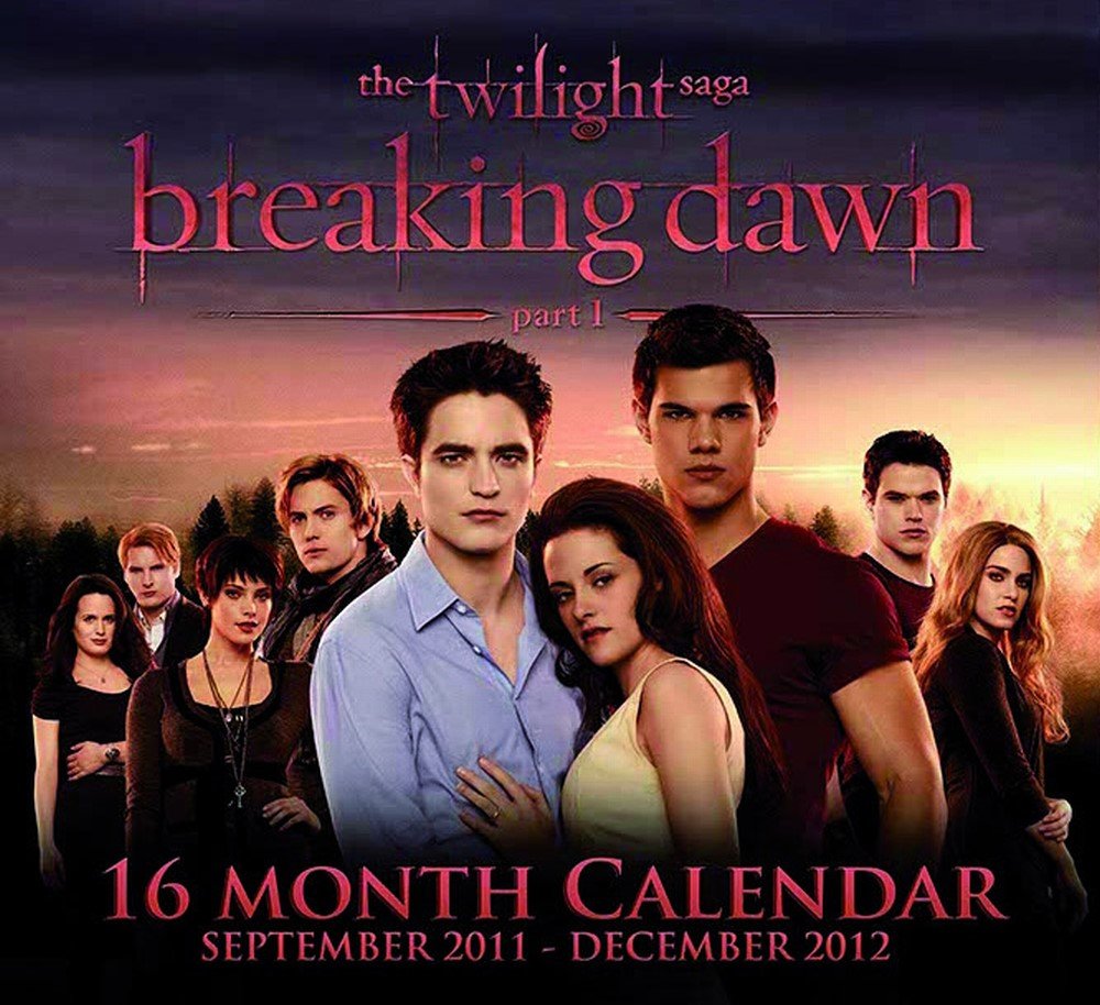 The Twilight Saga: Breaking Dawn, Part 1, Wall Calendar Computer Science