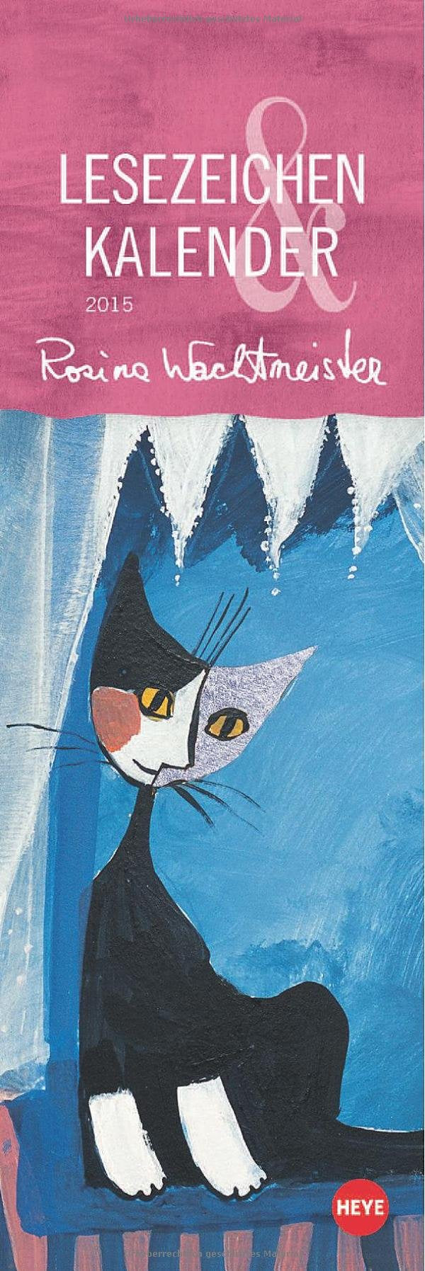 Rosina Wachtmeister Lesezeichen & Kalender 2015 Film, Art & Culture