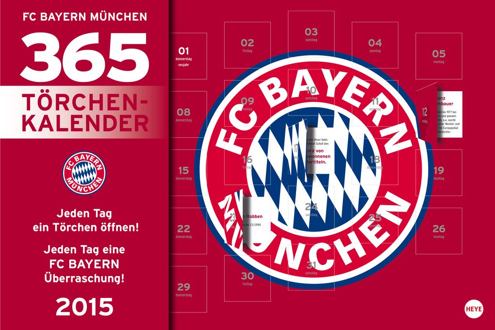 FC Bayern 365-Törchen Kalender 2015 Leisure & Fun