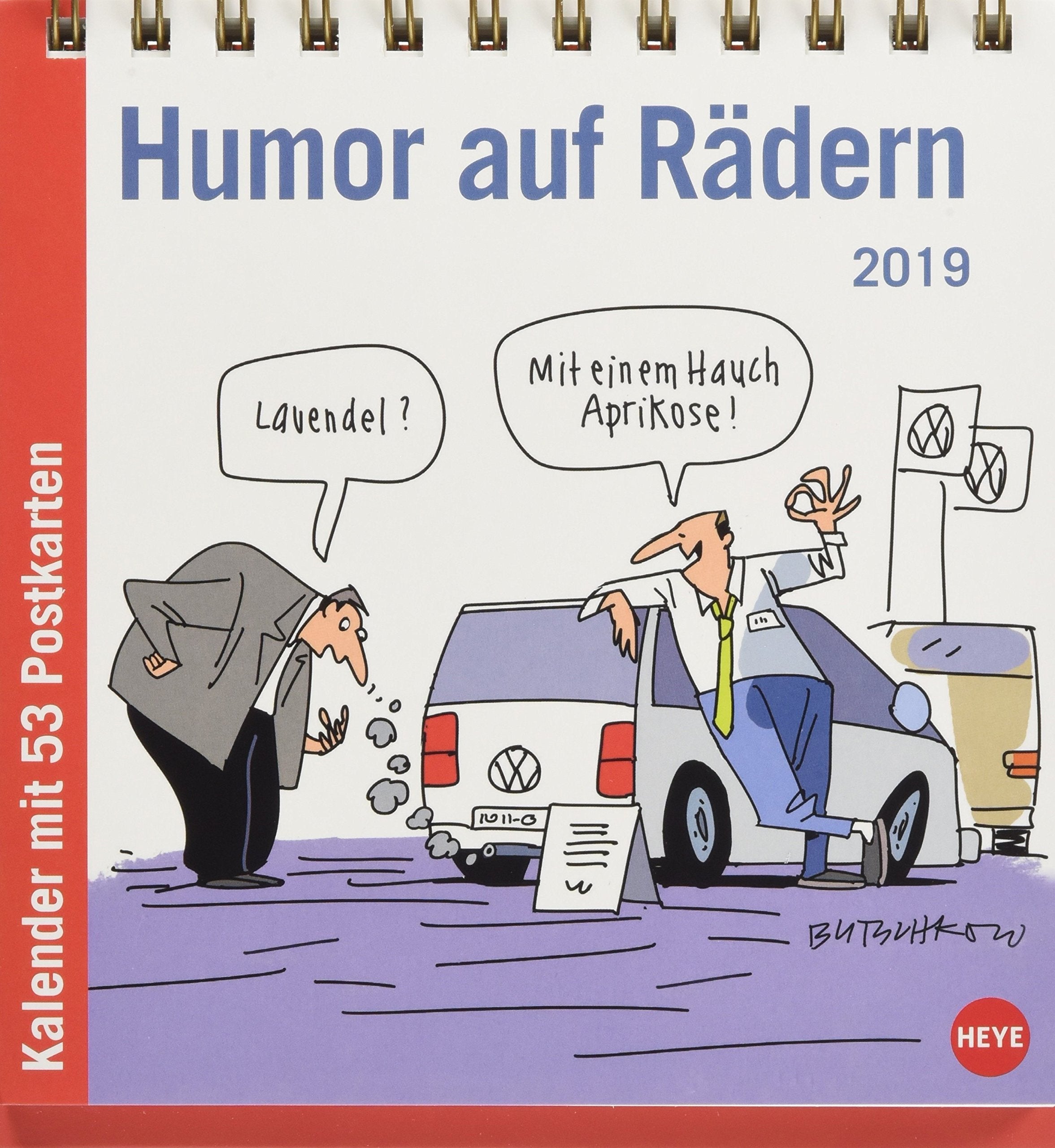 Butschkow Humor auf Rädern Aufstell-Postkartenkalender - Kalender 2019 Manga