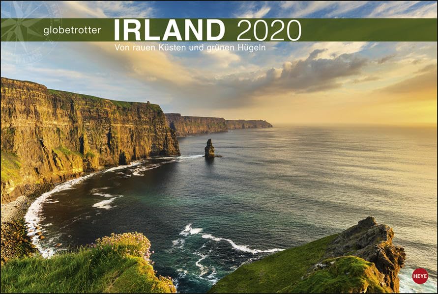 Irland Globetrotter: Von rauen Küsten und grünen Hügeln. Wandkalender 2020. Monatskalendarium. Spiralbindung. Format 58 x 39 cm Leisure, Home & Garden