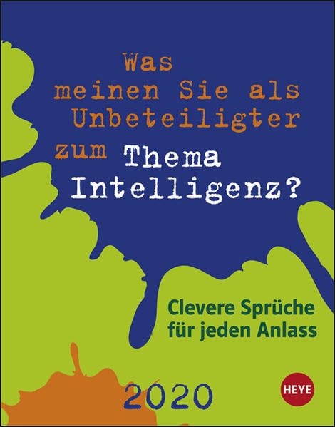 Clevere Sprüche für jeden Anlass Tagesabreißkalender: Clever Sprüche für jeden Anlass. Tischkalender 2020. Tageskalendarium. Blockkalender. Format 11 x 14 cm Leisure, Home & Garden