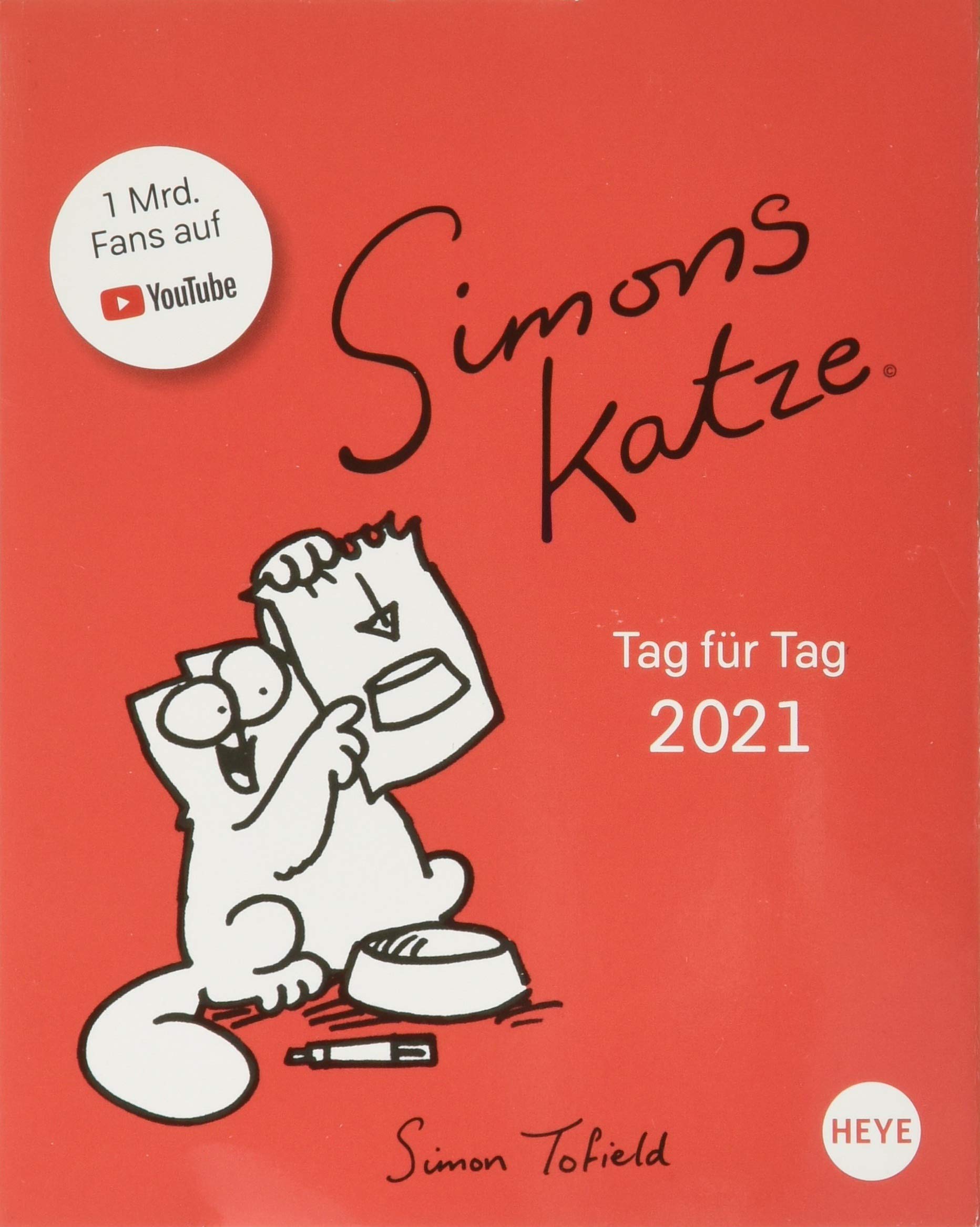 Simons Katze Tagesabreißkalender 2021 - Tischkalender mit perforierten Seiten - zum Aufstellen oder Aufhängen - Format 11 x 14 cm Leisure, Home & Garden