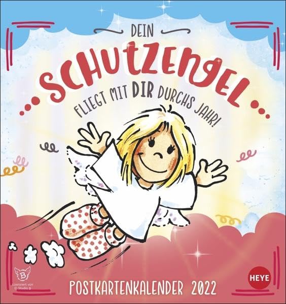 Schutzengel Postkartenkalender 2022: Dein Schutzengel fliegt mit dir durchs Jahr Manga