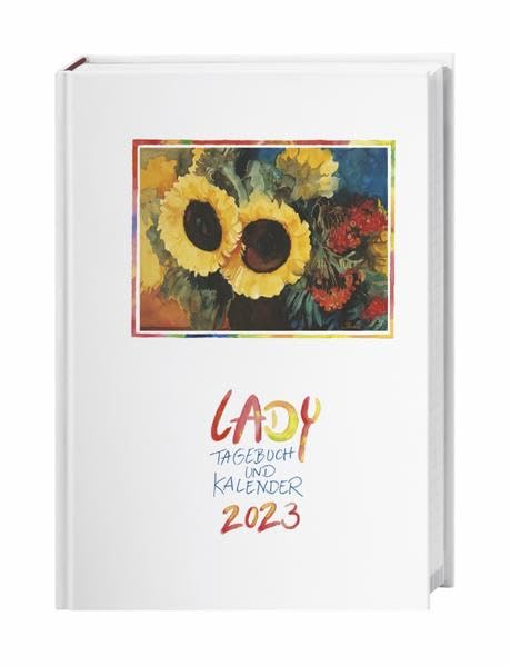 Lady Tagebuch A5 Kalender 2023. Liebevoll gestalteter Taschenkalender mit Zitaten und Kunstwerken. Praktischer Buchkalender A5 2023 mit viel Raum für Notizen. Leisure, Home & Garden