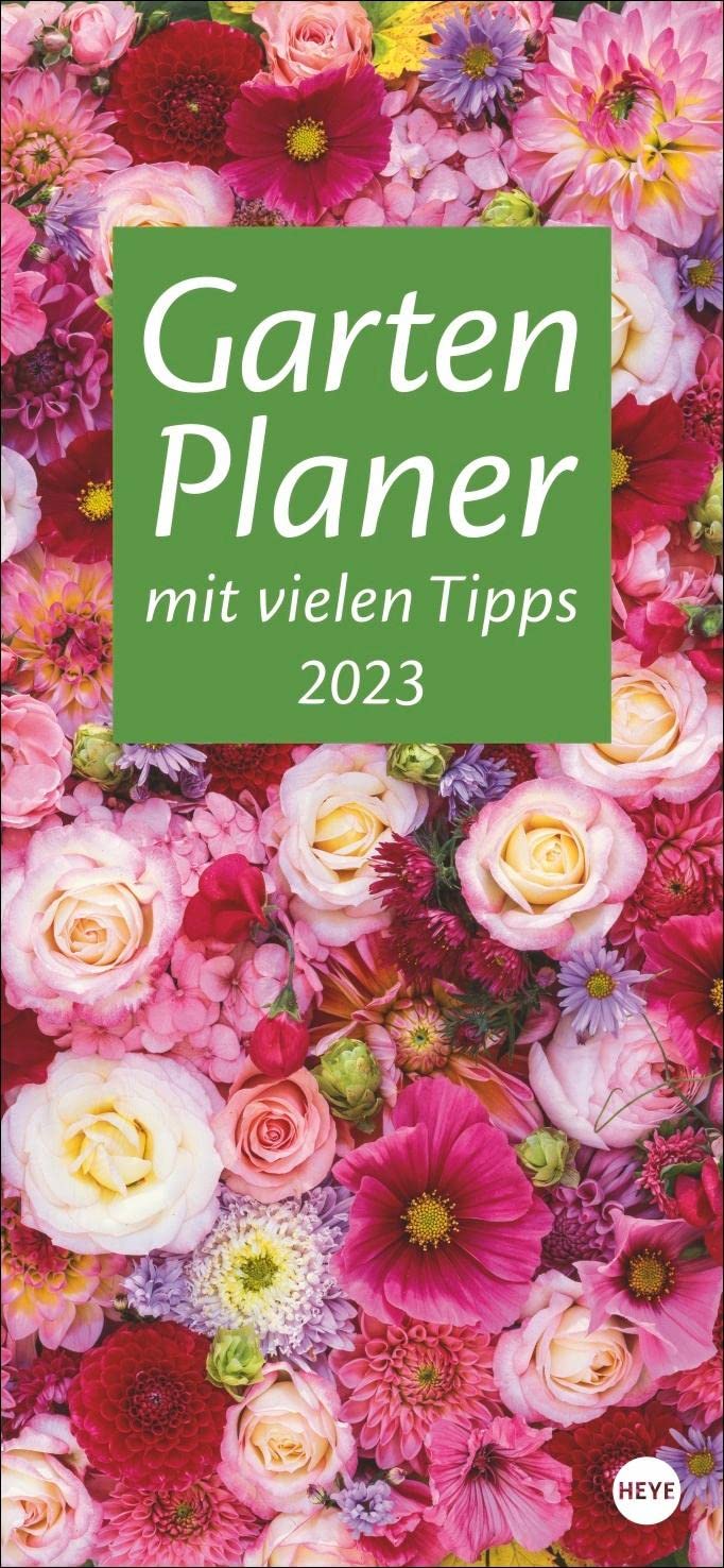 Gartenplaner 2023. Wandplaner mit 12 wunderschönen Natur-Fotos. Farbenprächtiger Foto-Kalender zum Eintragen. Praktischer Terminkalender für die Wand. 16x35 cm Leisure, Home & Garden