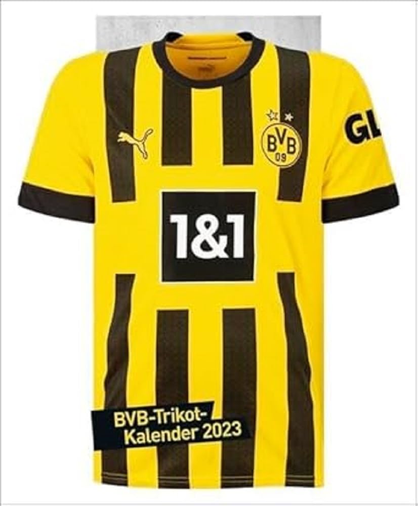 Borussia Dortmund Trikotkalender 2023 - BVB - Bundesliga - Wandkalender mit Monatskalendarium - ca. 34 x 42 cm book