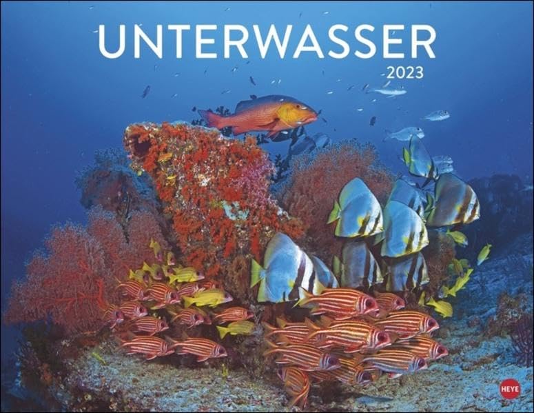 Unterwasser Posterkalender 2023. Spektakulärer Fotokalender im Großformat. Die faszinierende Unterwasserwelt in Bildern für einen dekorativen großen Kalender. Leisure, Home & Garden