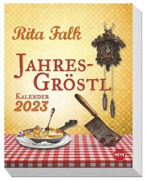 Rita Falk Jahres-Gröstl Tagesabreißkalender 2023. Abreiß-Kalender für alle Eberhofer-Fans. Tischkalender 2023 mit lustigen Zitaten, Rezepten und Bildern aus der Krimiserie. Leisure, Home & Garden