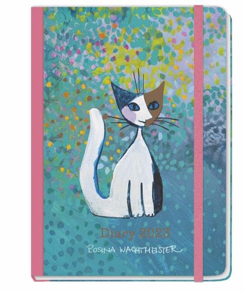 Rosina Wachtmeister Journal A5 Taschenkalender 2023 mit Punkteraster, Gummiband, Lesebändchen, Einstecktasche - Kalenderbuch - Terminkalender - 224 Seiten- 15,2 x 21,5 cm book