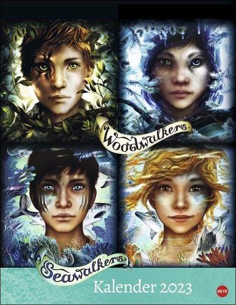 Woodwalkers Seawalker 2023. Kalender Großformat mit fantastischen Illustrationen aus der beliebten Buchreihe von Katja Brandis. Ein großartiger Posterkalender für Fans der Gestaltwandler. Leisure, Home & Garden