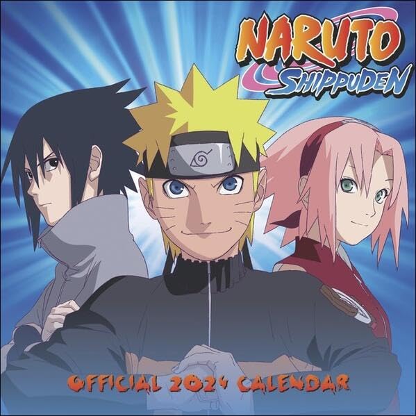 Naruto Broschurkalender 2024. Terminkalender mit Platz für Notizen und tollen Bildern aus der beliebten Anime-Serie. Fabelhafte Geschenkidee für alle Manga-Fans. 30,5 x 30,5 cm Calendars