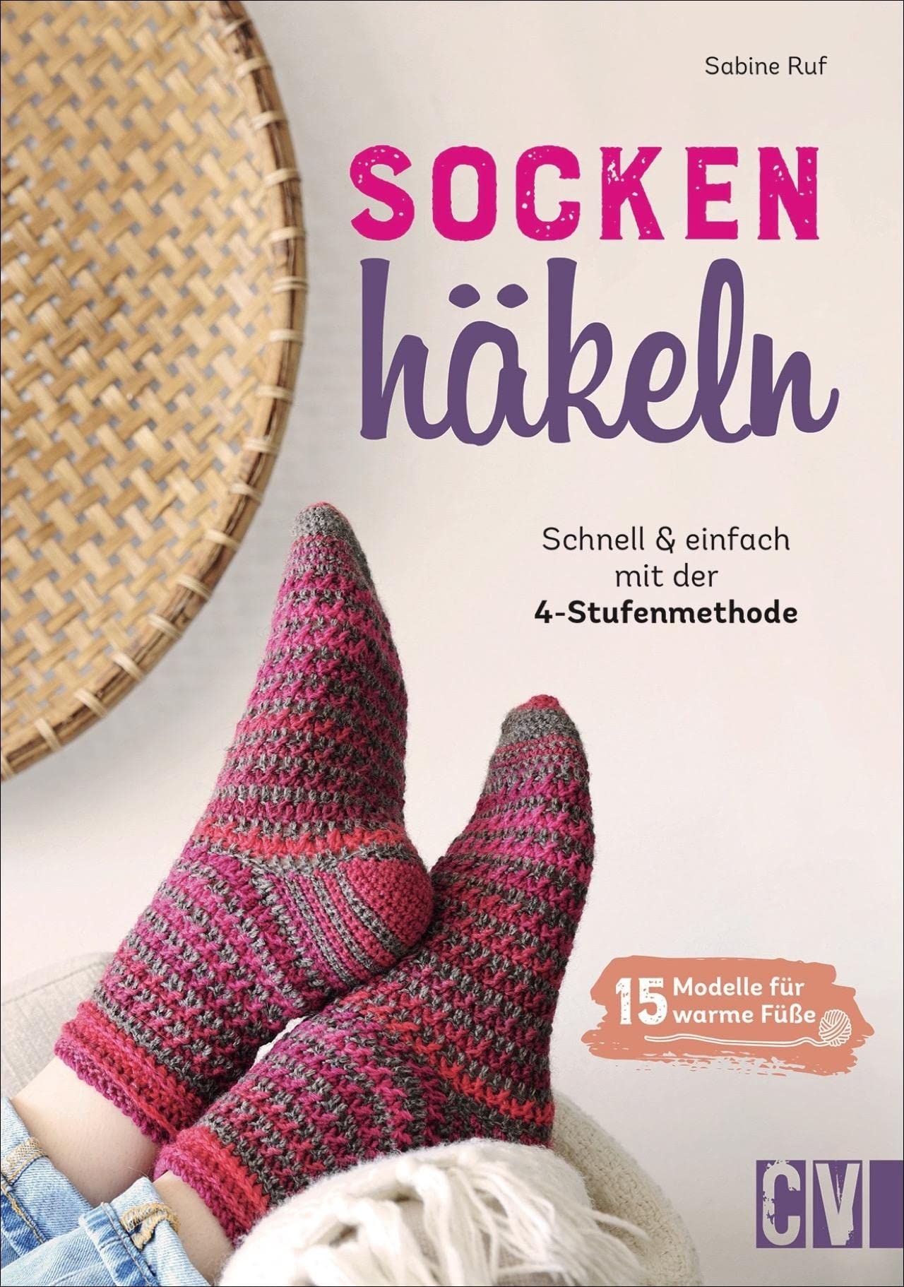 Socken häkeln - Schnell und einfach mit der 4-Stufenmethode Hobbies & Crafts