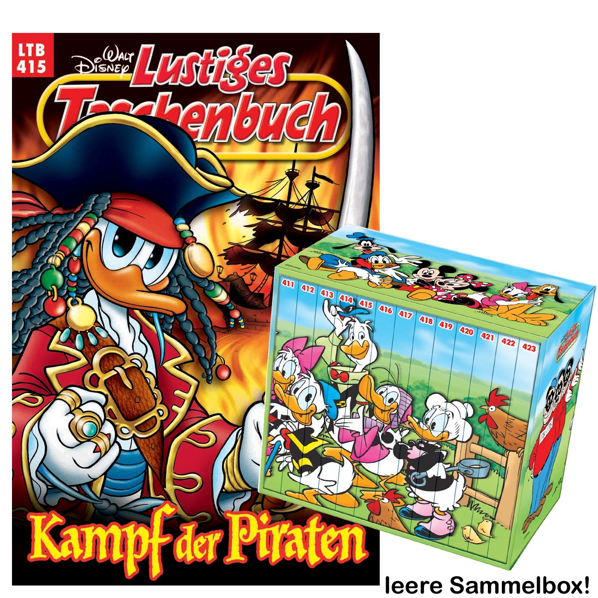 LTB Lustiges Taschenbuch 415 mit LTB Sammelbox 2011: Kampf der Piraten Manga