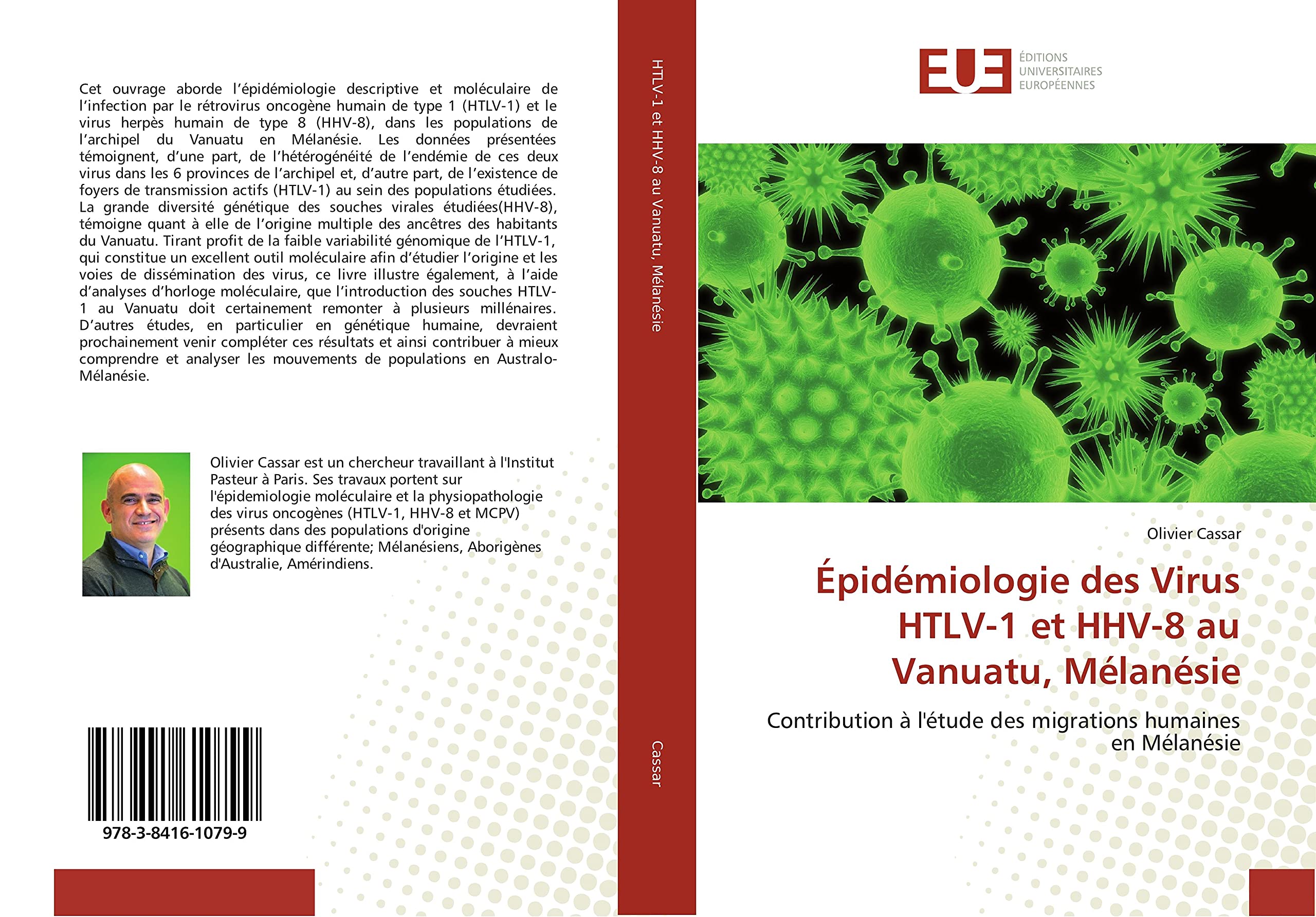 Épidémiologie des Virus HTLV-1 et HHV-8 au Vanuatu, Mélanésie: Contribution à l'étude des migrations humaines en Mélanésie book