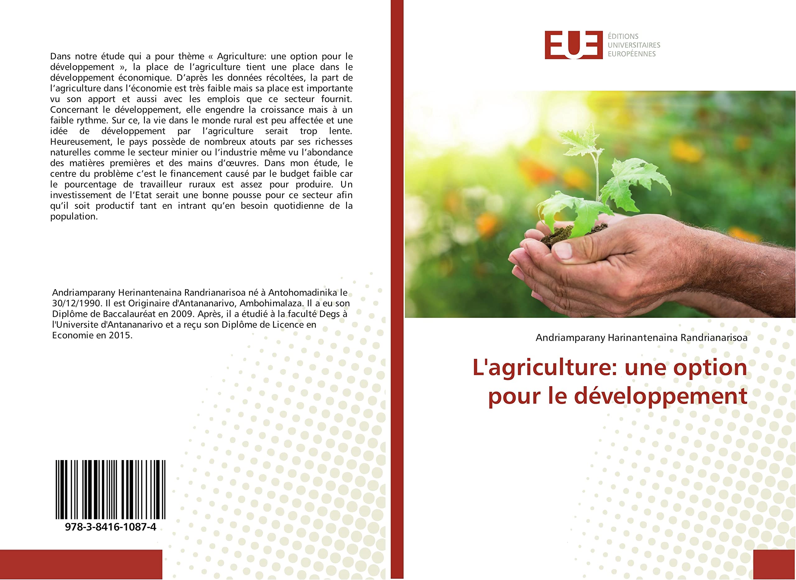 L'agriculture: une option pour le développement book