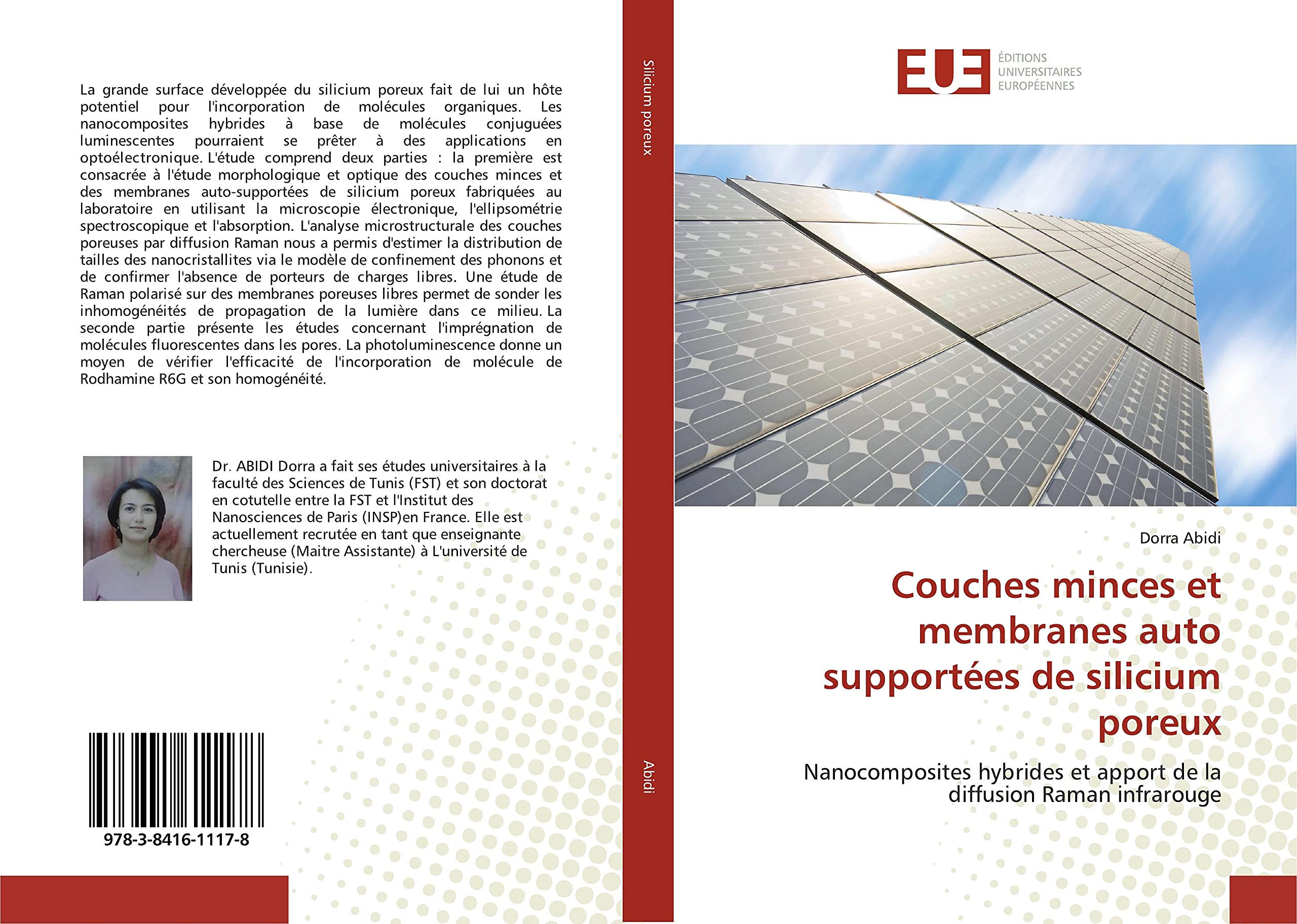 Couches minces et membranes auto supportées de silicium poreux: Nanocomposites hybrides et apport de la diffusion Raman infrarouge book