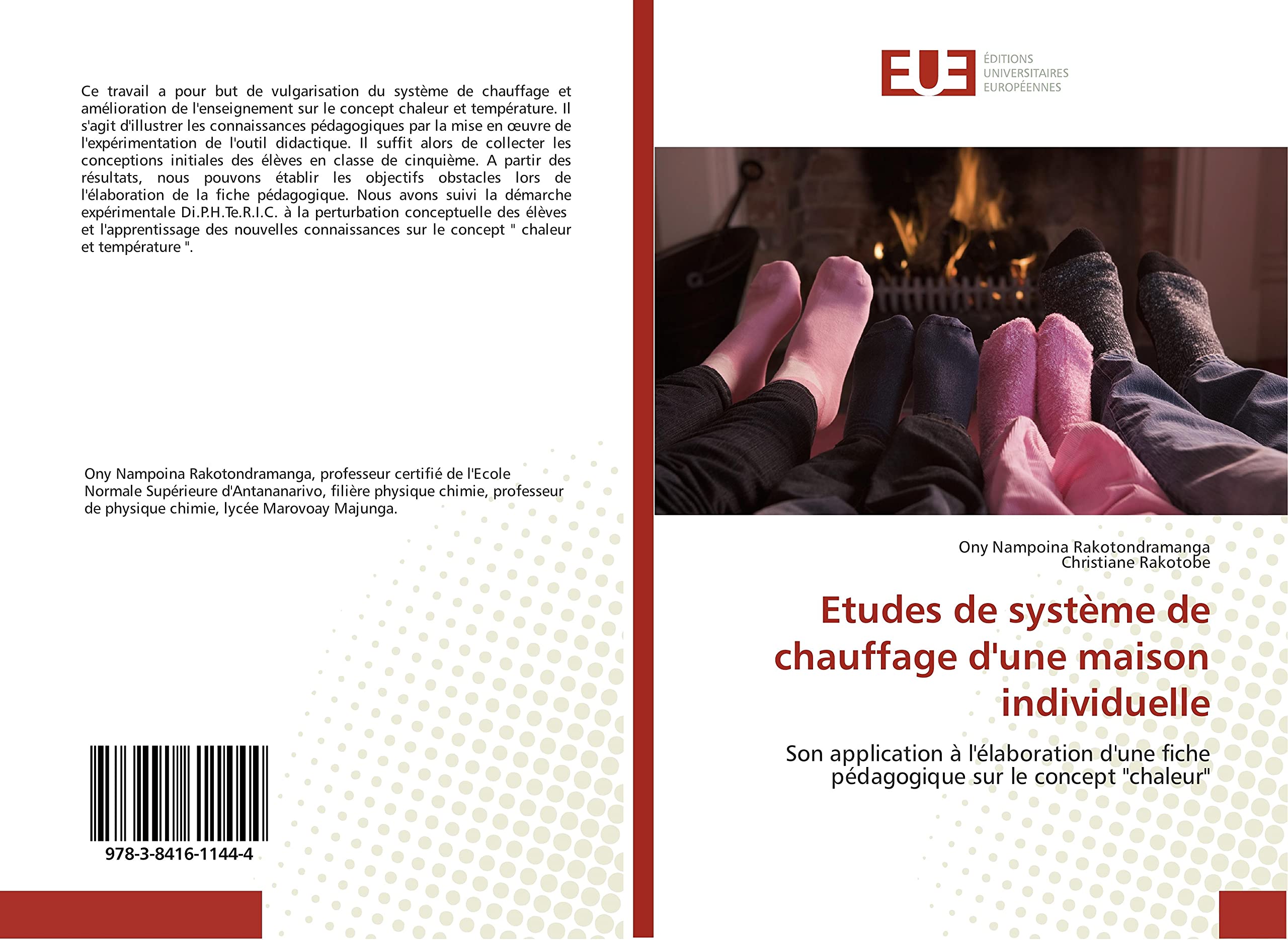 Etudes de système de chauffage d'une maison individuelle: Son application à l'élaboration d'une fiche pédagogique sur le concept "chaleur" book