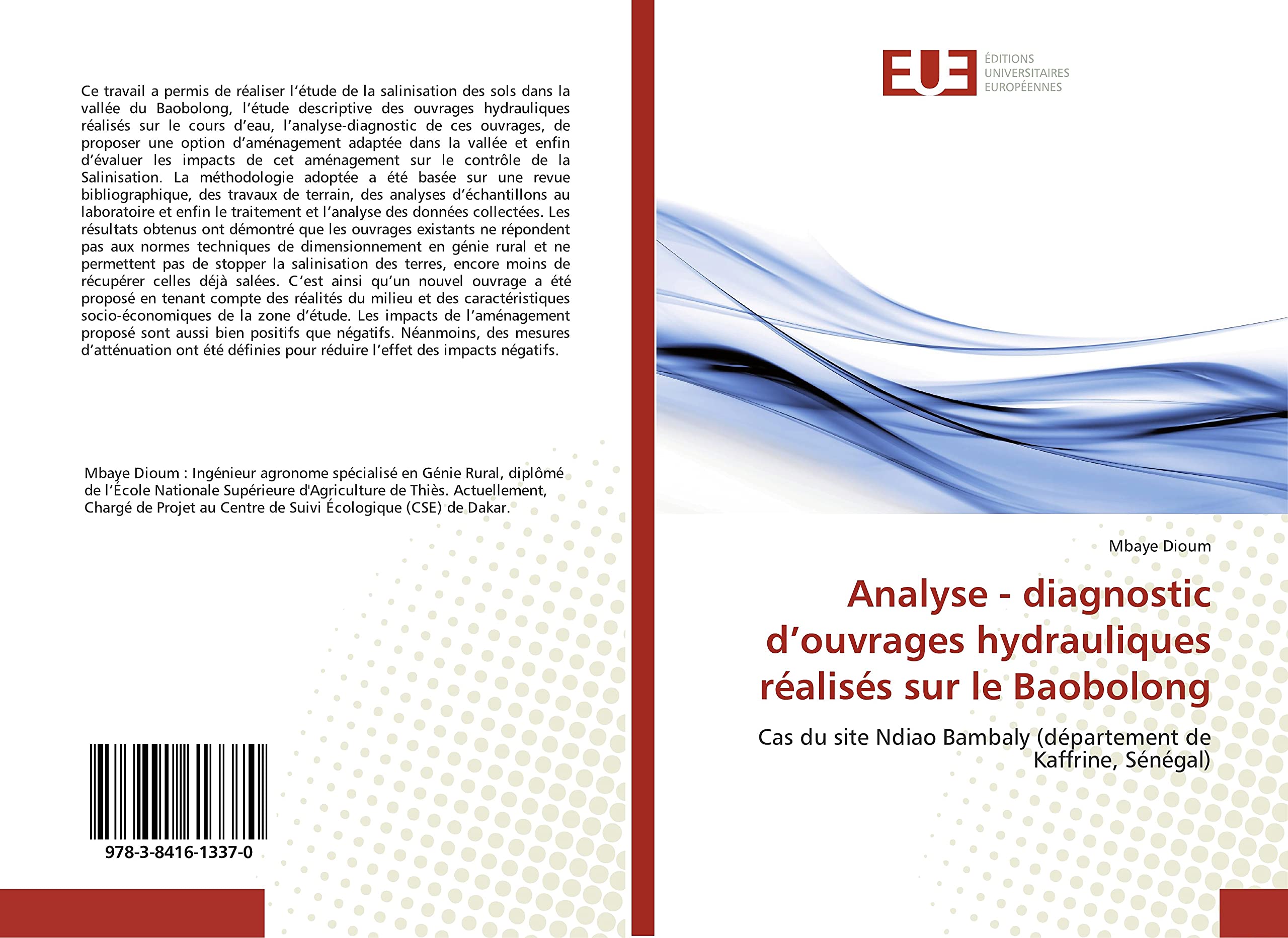 Analyse - diagnostic d'ouvrages hydrauliques réalisés sur le Baobolong: Cas du site Ndiao Bambaly (département de Kaffrine, Sénégal) book
