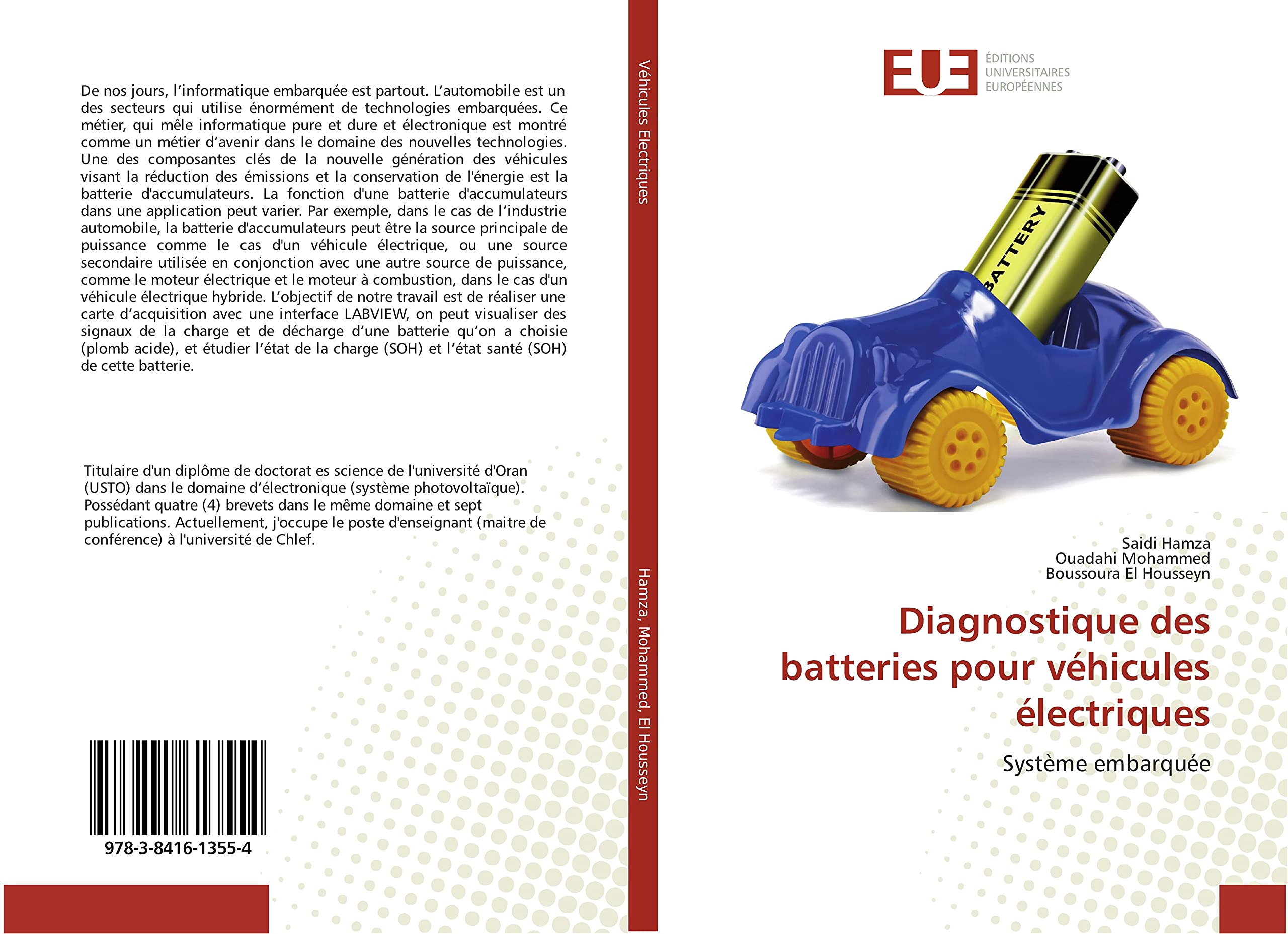 Diagnostique des batteries pour véhicules électriques: Système embarquée book