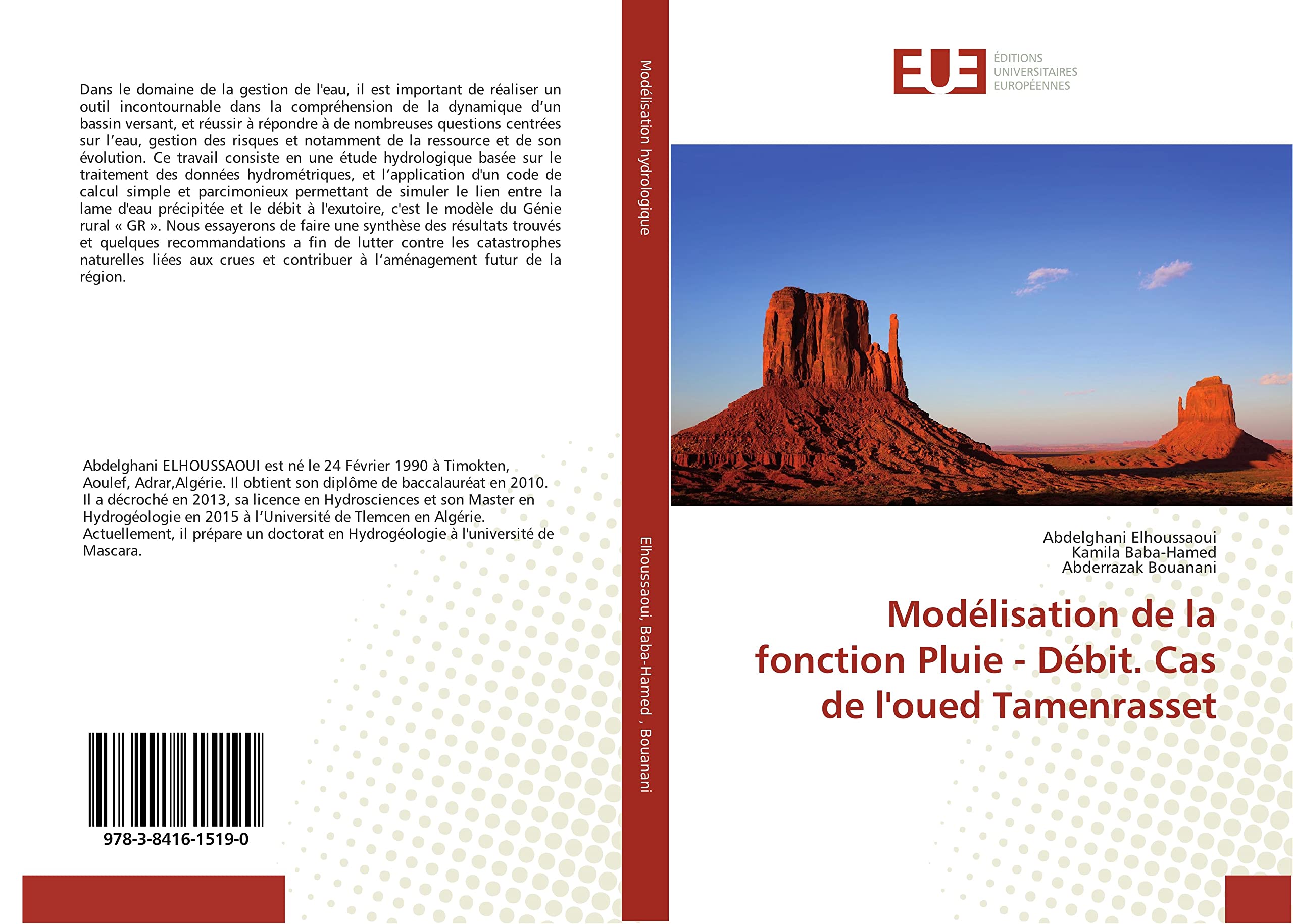 Modélisation de la fonction Pluie - Débit. Cas de l'oued Tamenrasset book