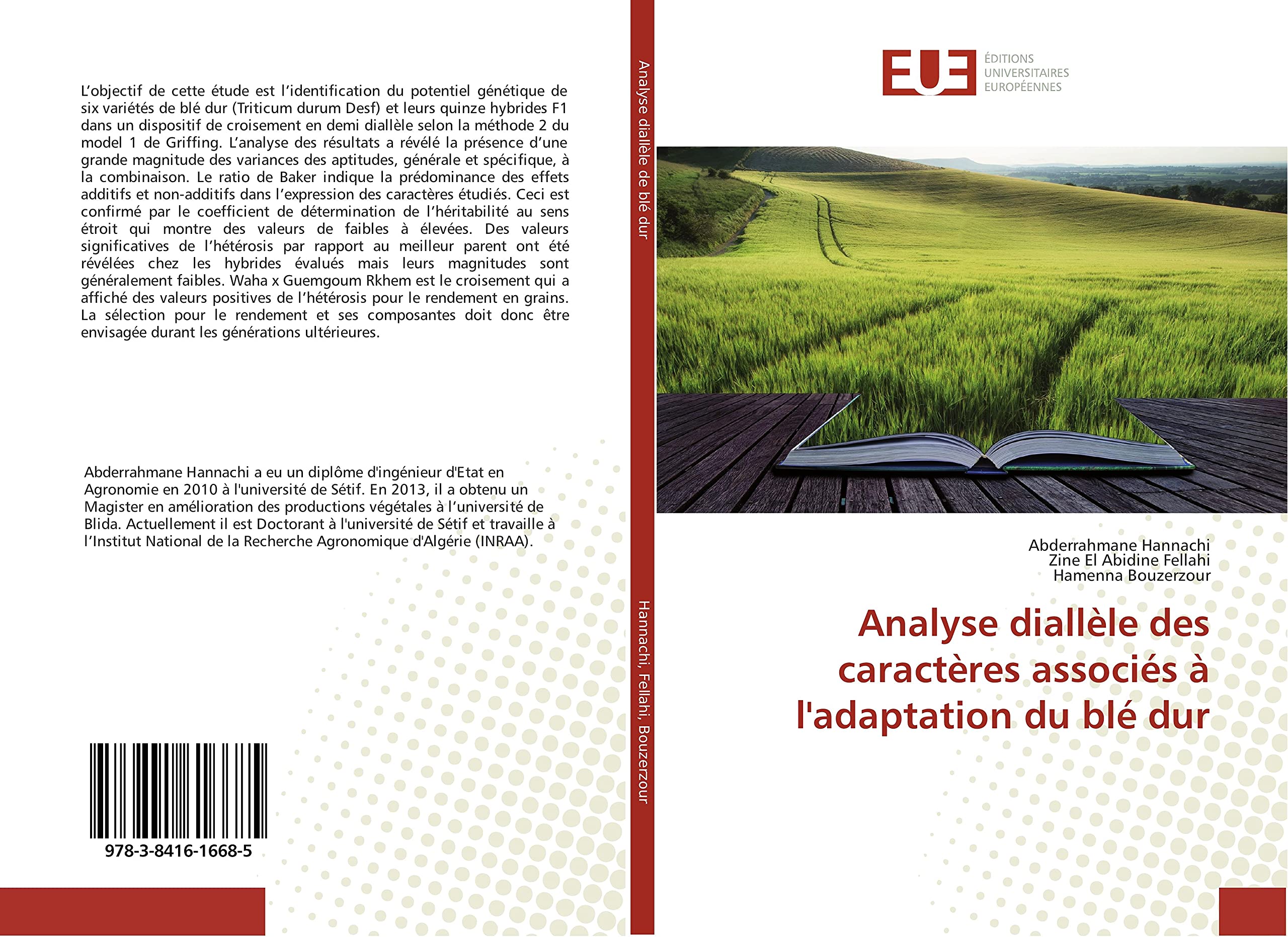 Analyse diallèle des caractères associés à l'adaptation du blé dur book