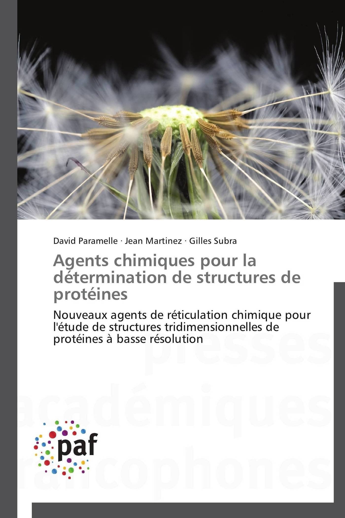 Agents chimiques pour la détermination de structures de protéines: Nouveaux agents de réticulation chimique pour l'étude de structures tridimensionnelles de protéines à basse résolution book
