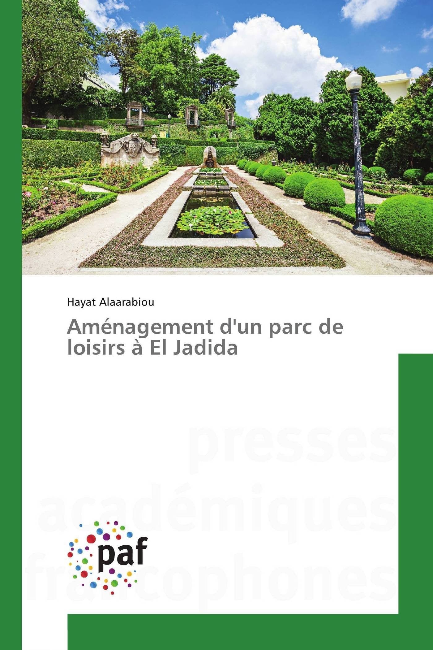 Aménagement d'un parc de loisirs à El Jadida book