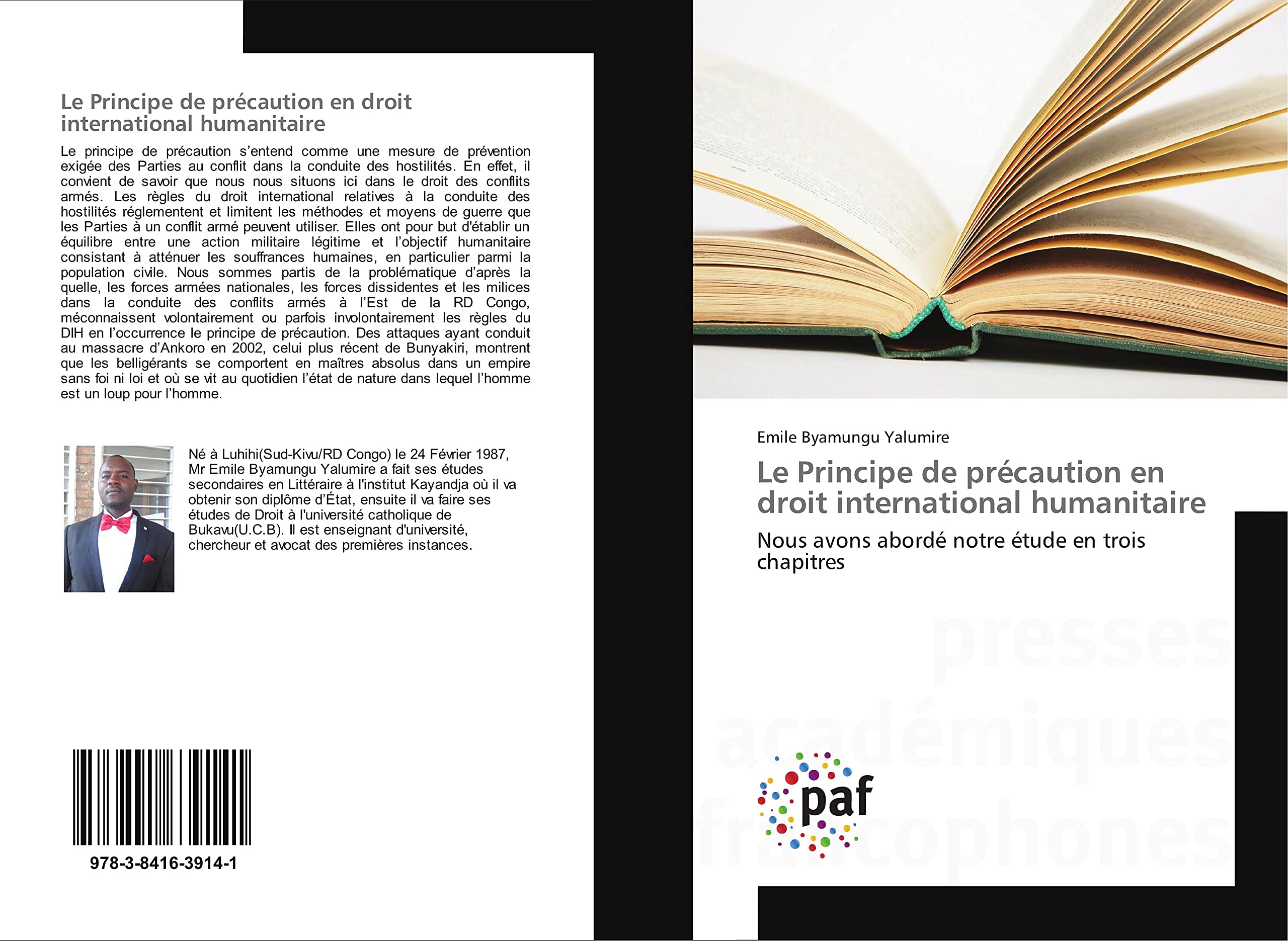 Le Principe de précaution en droit international humanitaire: Nous avons abordé notre étude en trois chapitres book