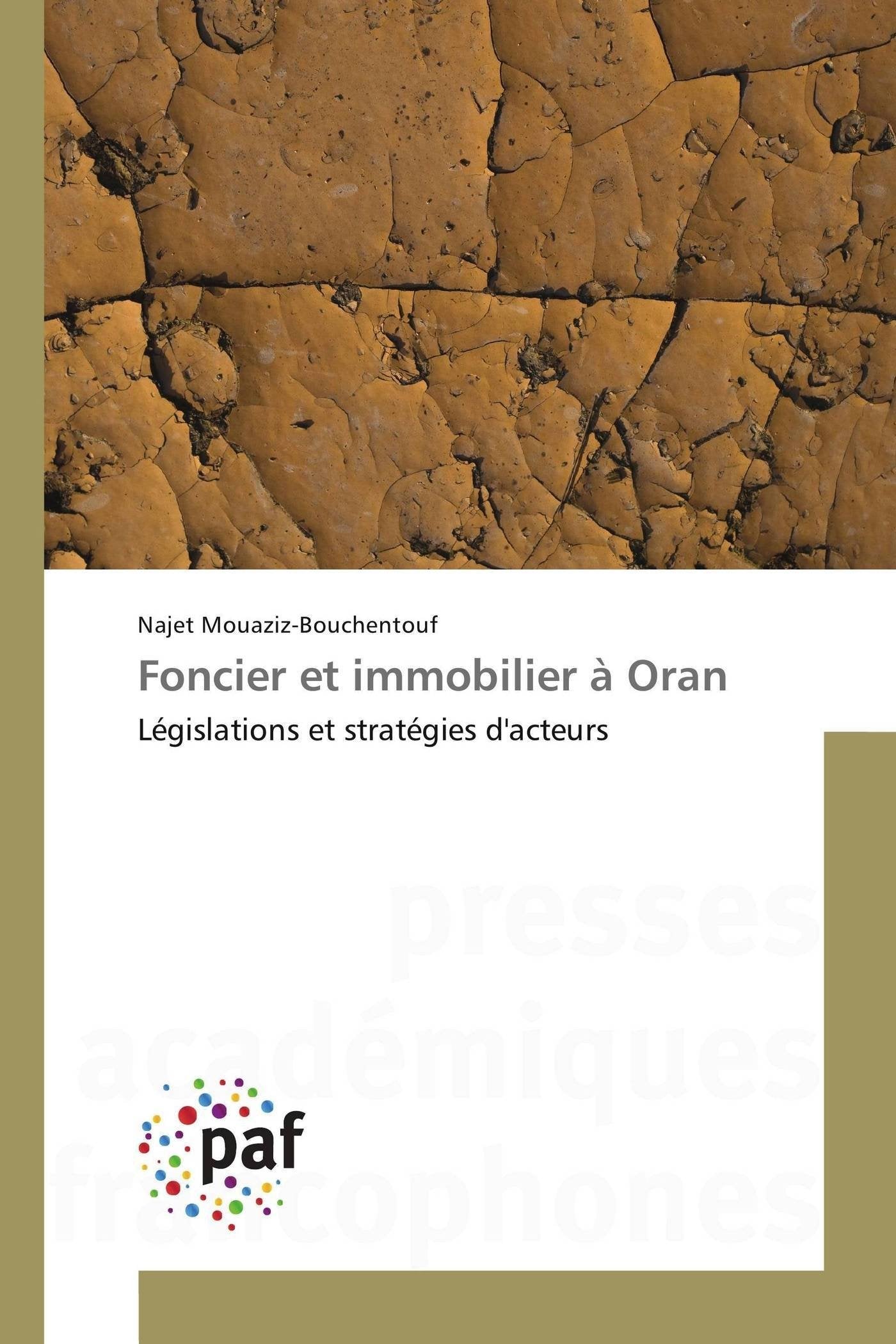 Foncier et immobilier à Oran: Législations et stratégies d'acteurs book