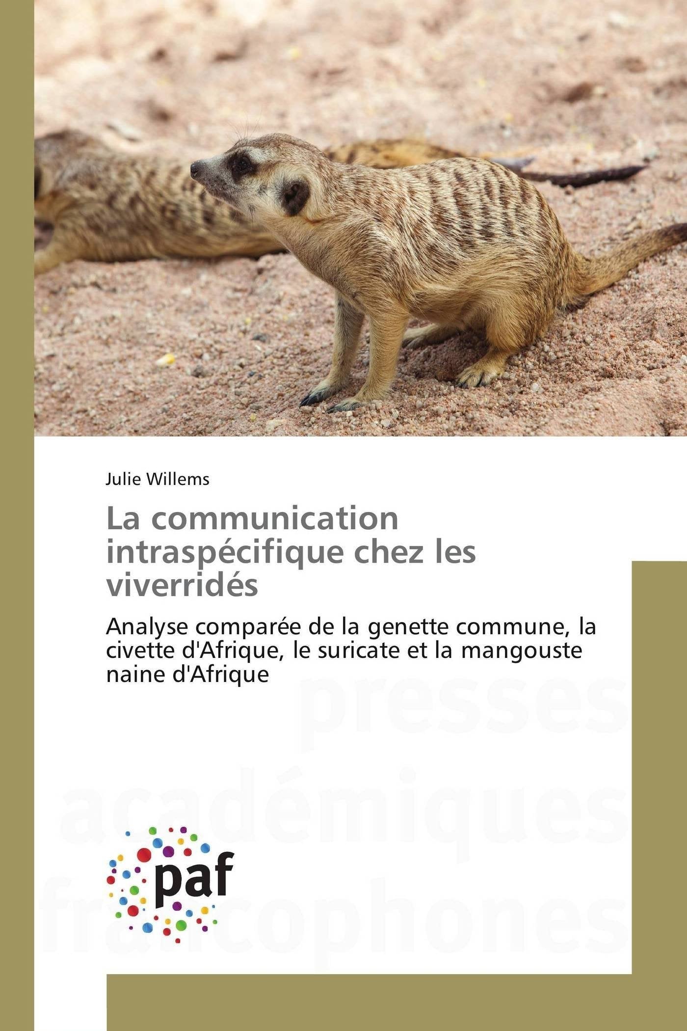 La communication intraspécifique chez les viverridés book