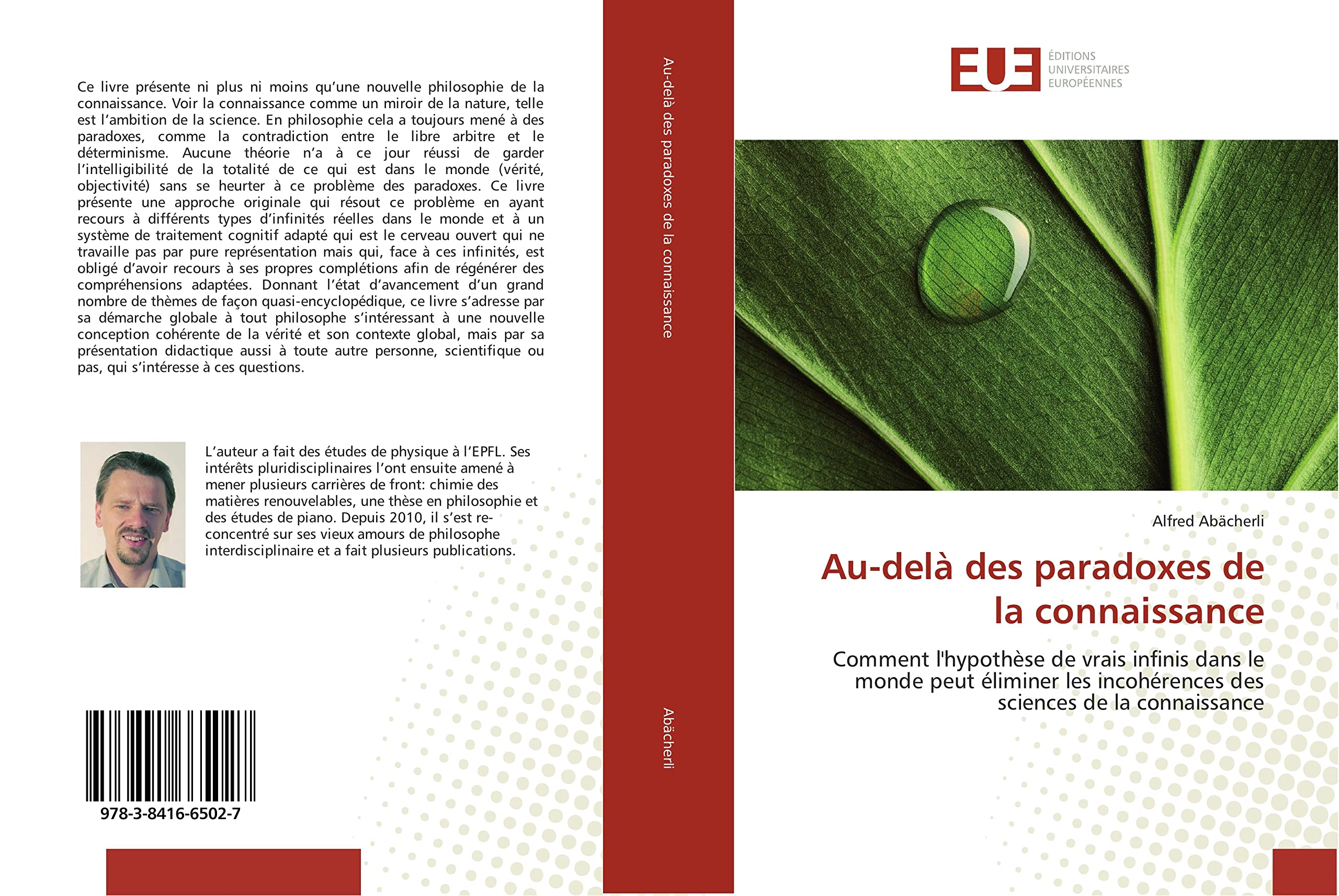 Au-delà des paradoxes de la connaissance: Comment l'hypothèse de vrais infinis dans le monde peut éliminer les incohérences des sciences de la connaissance book