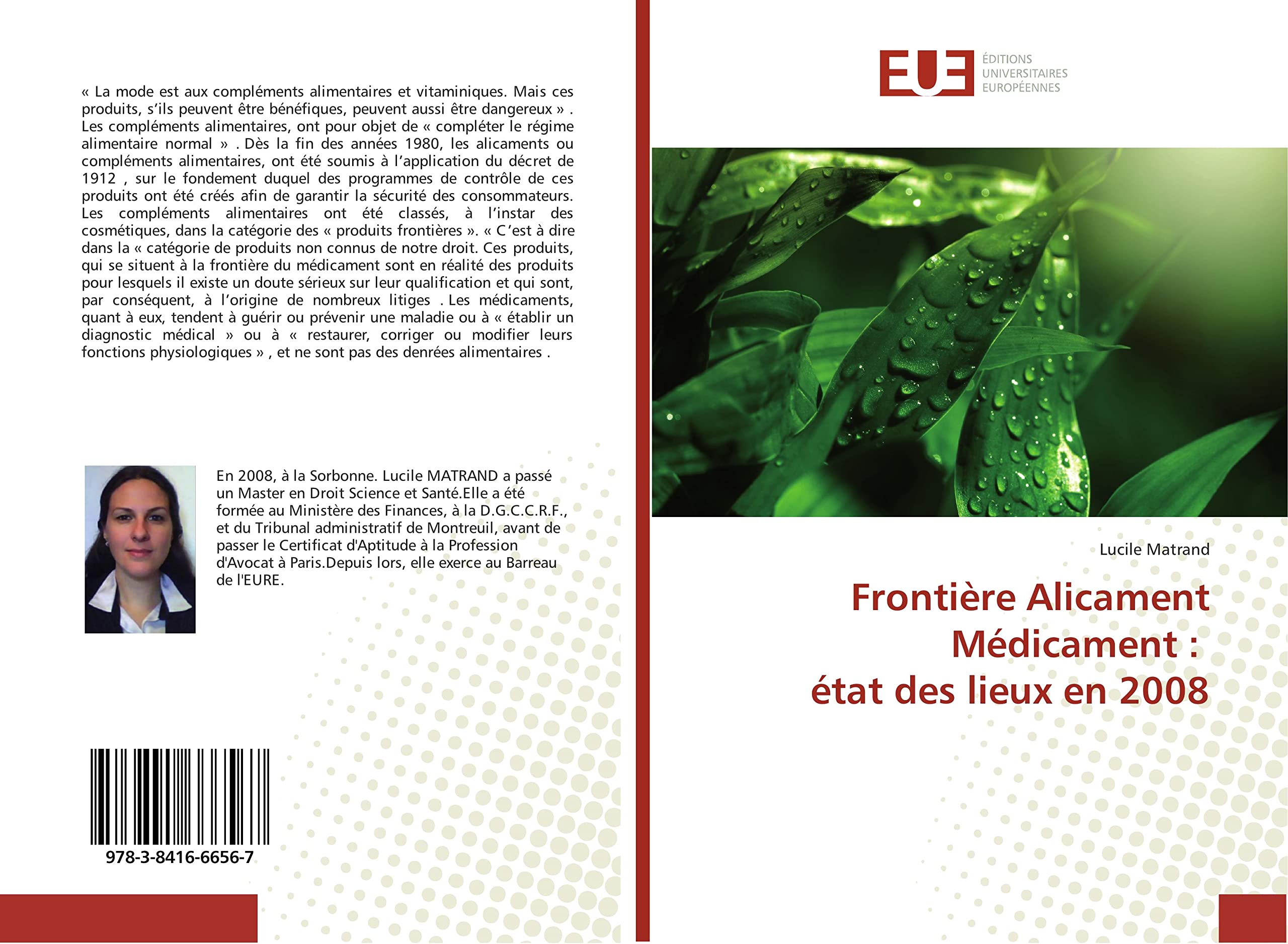 Frontière Alicament Médicament : état des lieux en 2008 book