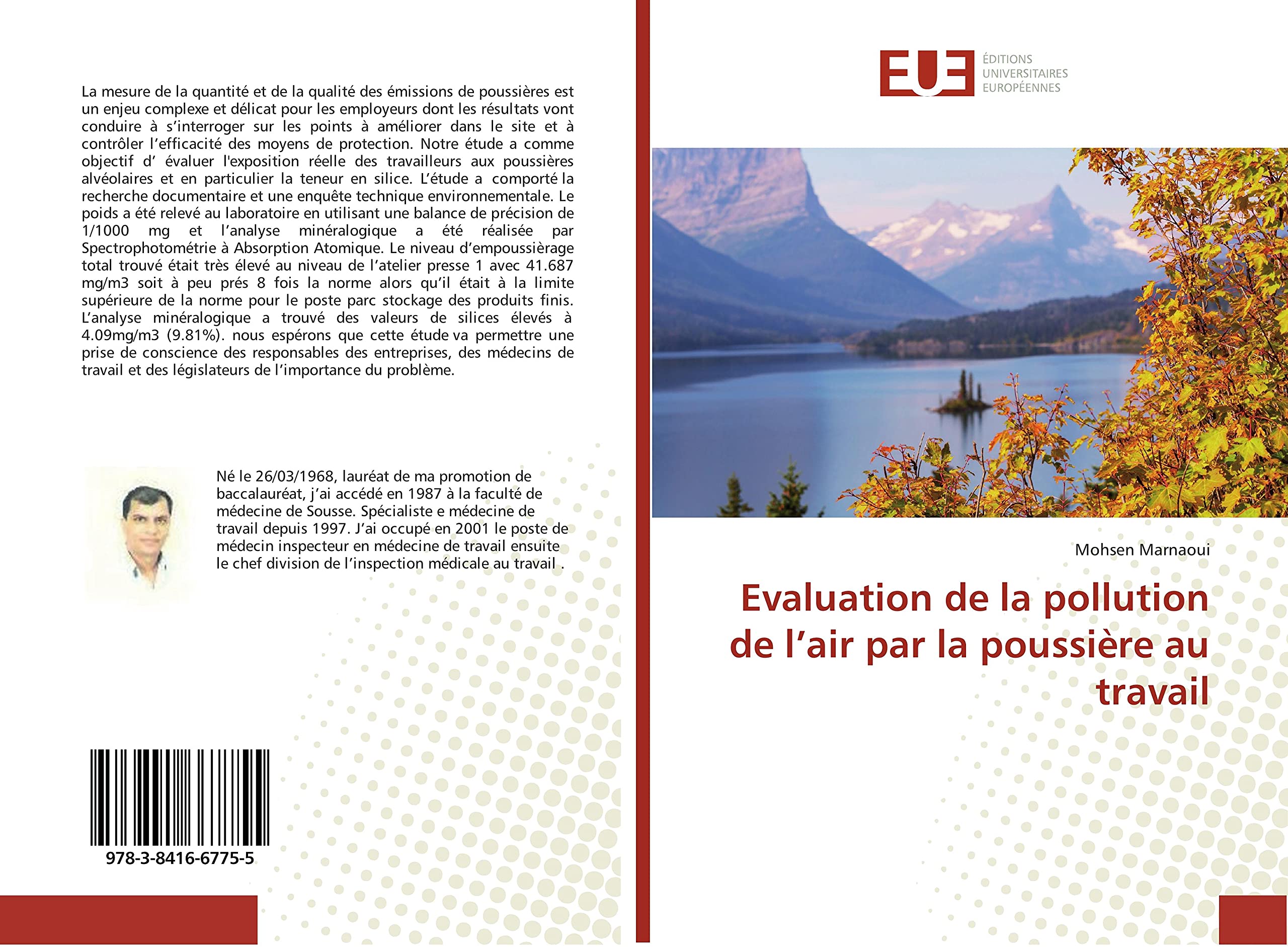 Evaluation de la pollution de l’air par la poussière au travail book