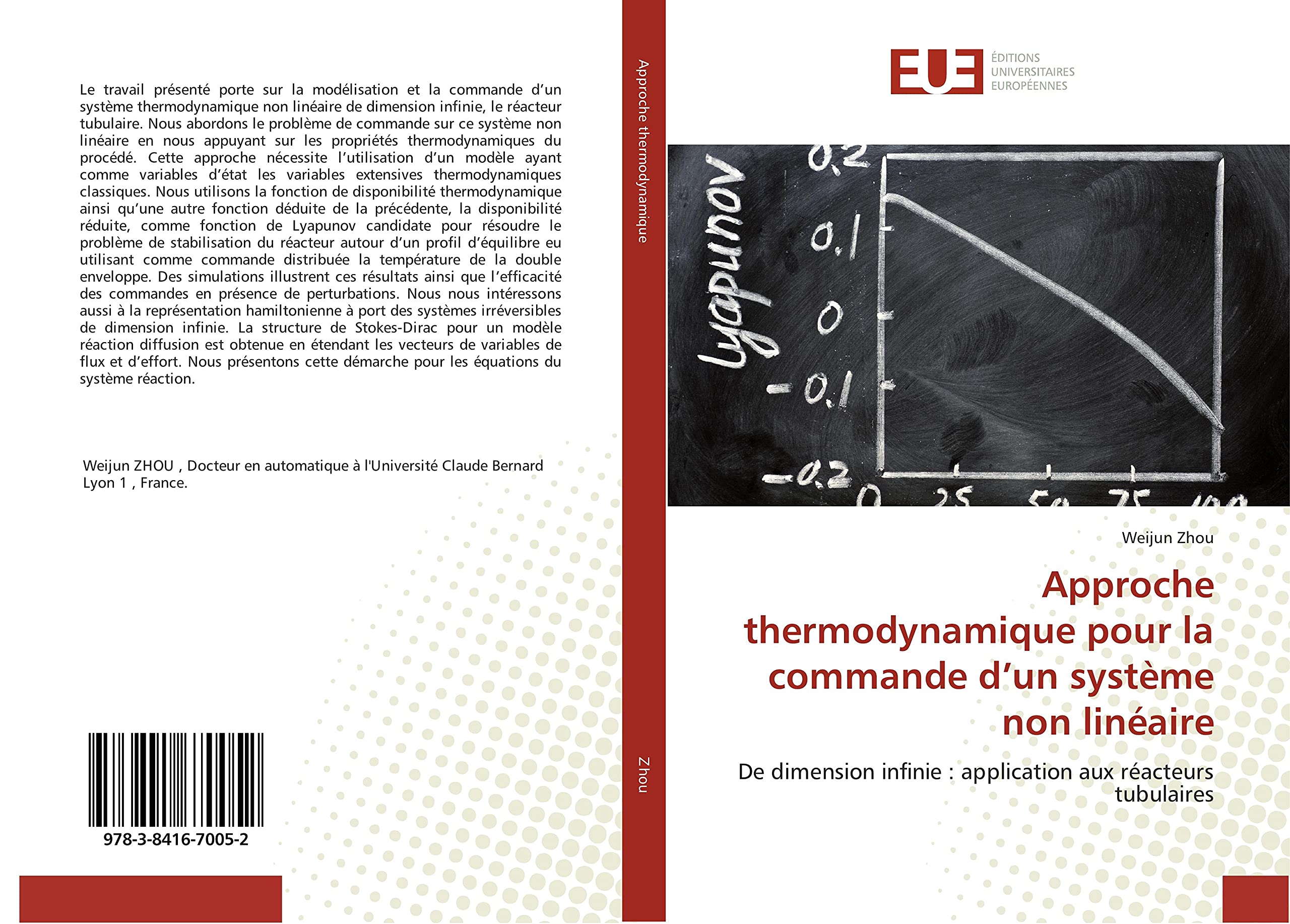 Approche thermodynamique pour la commande d'un systeme non lineaire: De dimension infinie : application aux reacteurs tubulaires book
