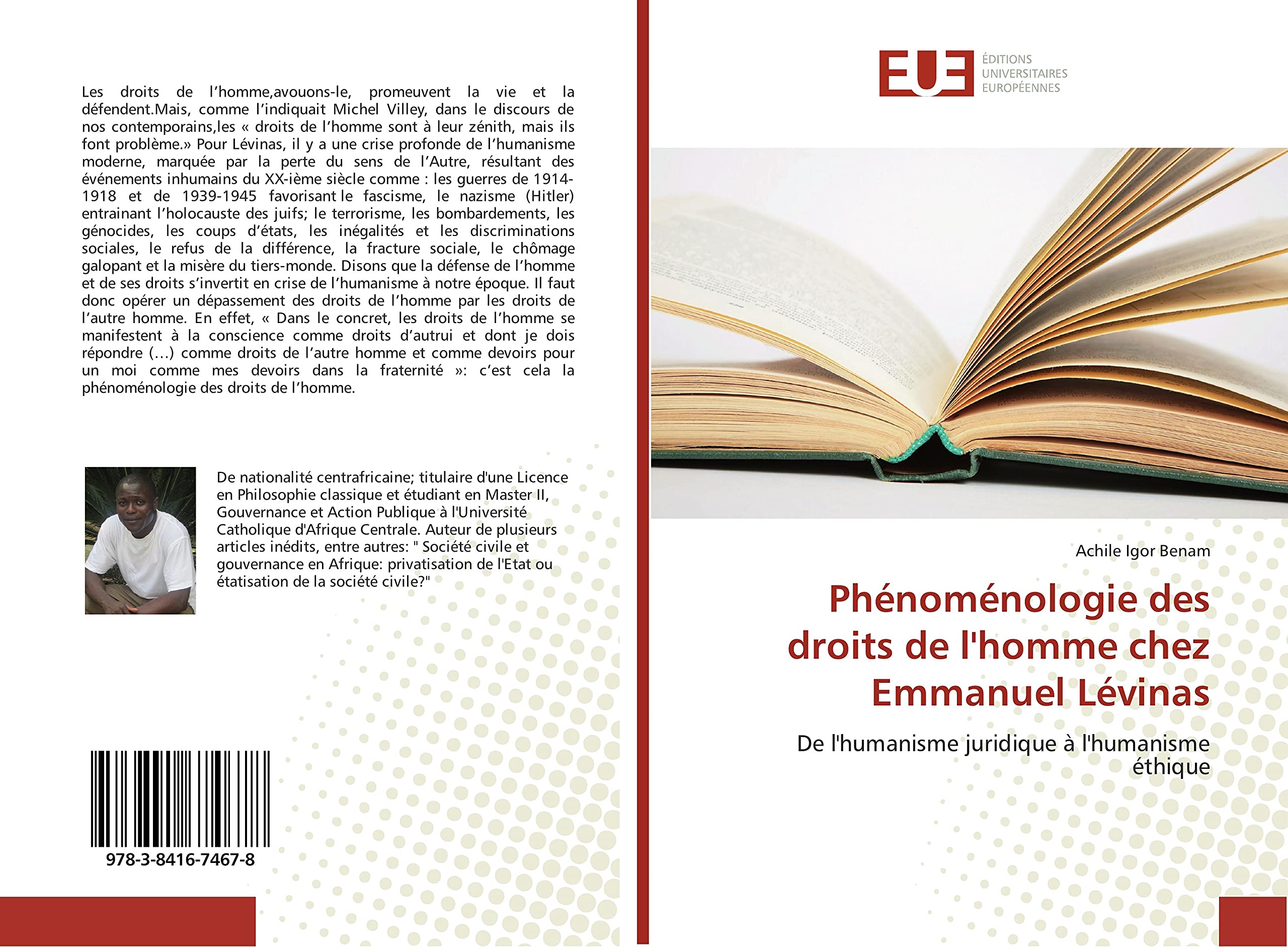 Phénoménologie des droits de l'homme chez Emmanuel Lévinas: De l'humanisme juridique à l'humanisme éthique book