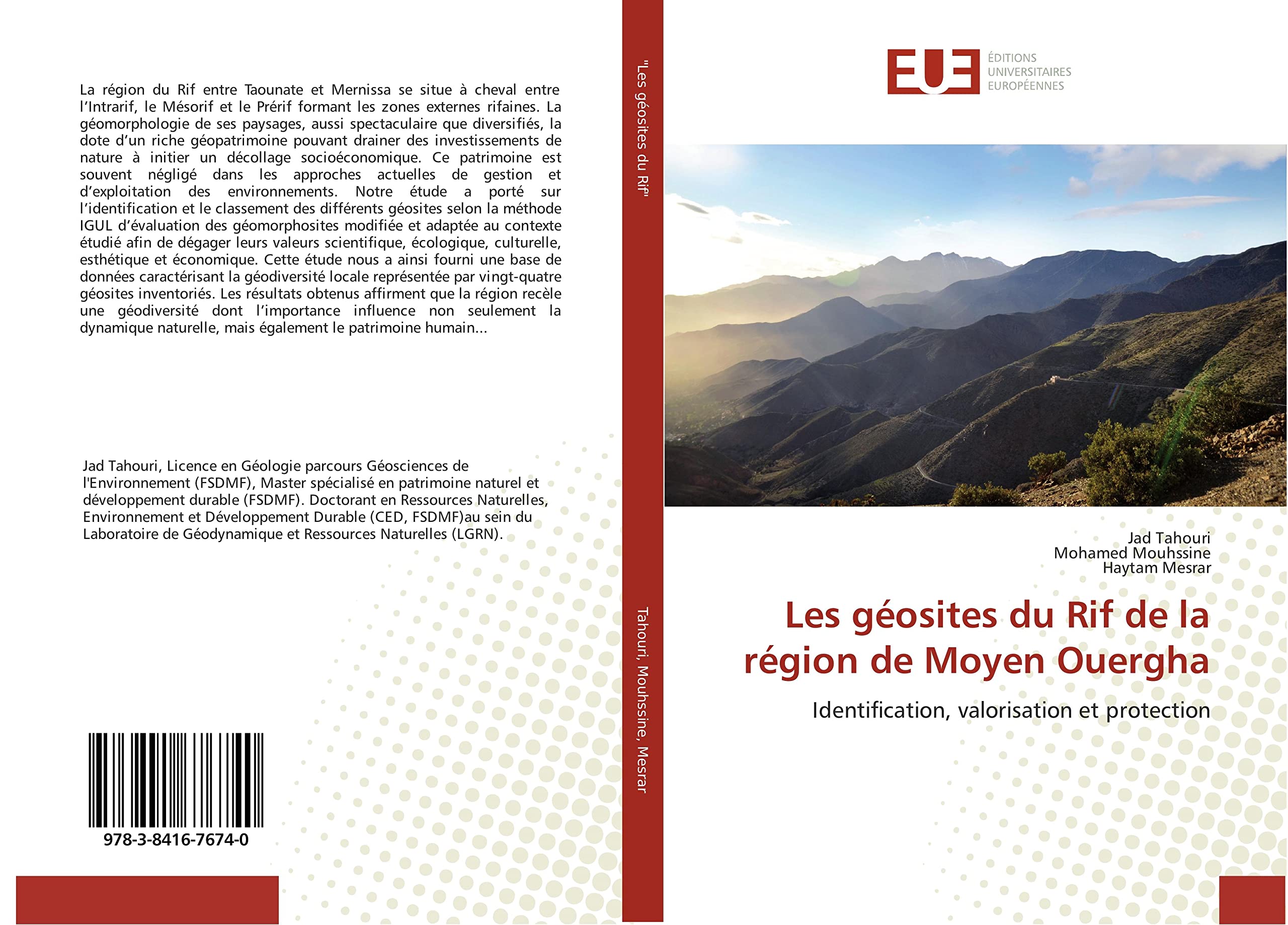Les géosites du Rif de la région de Moyen Ouergha: Identification, valorisation et protection book