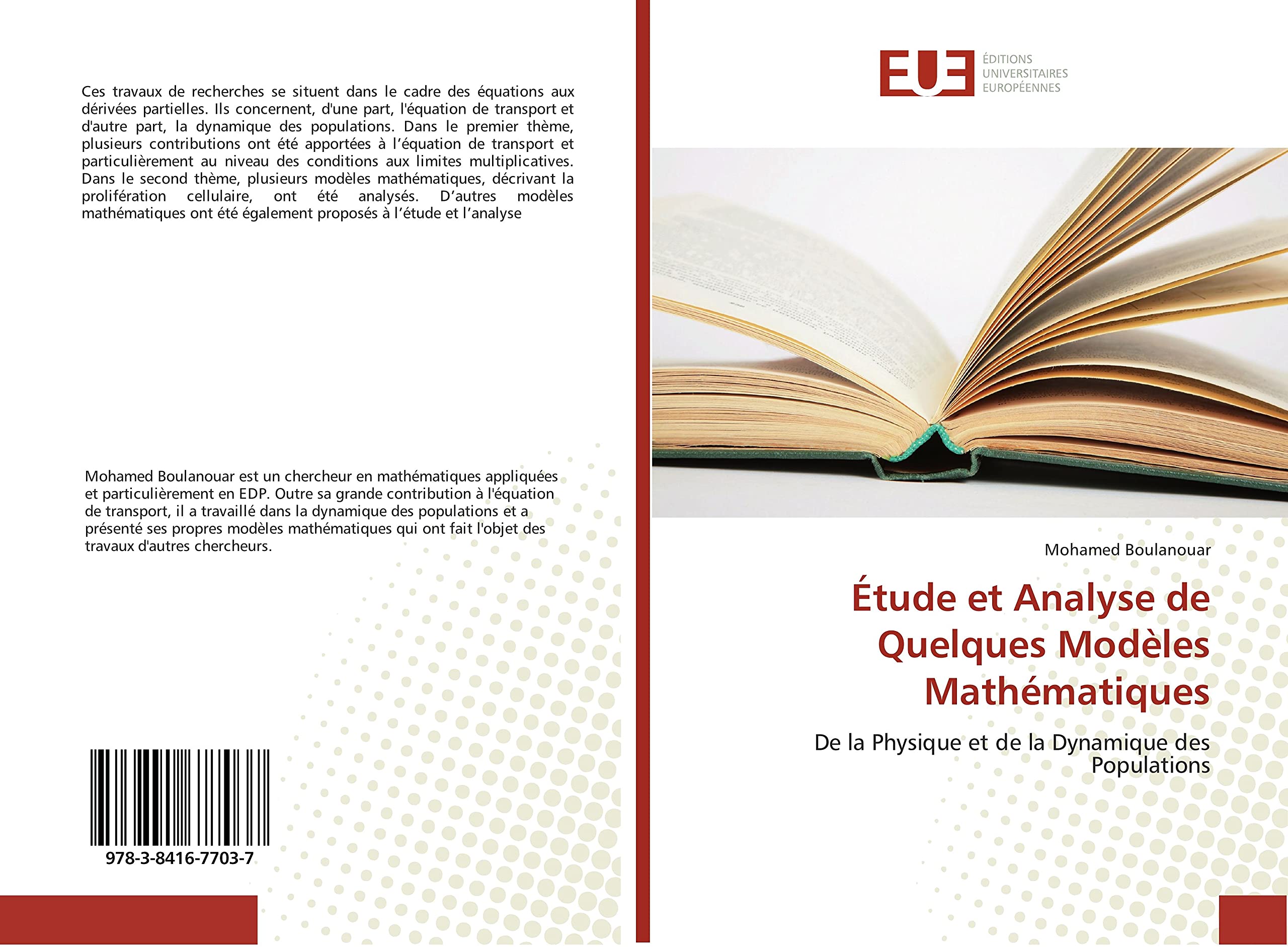 Étude et Analyse de Quelques Modèles Mathématiques: De la Physique et de la Dynamique des Populations book