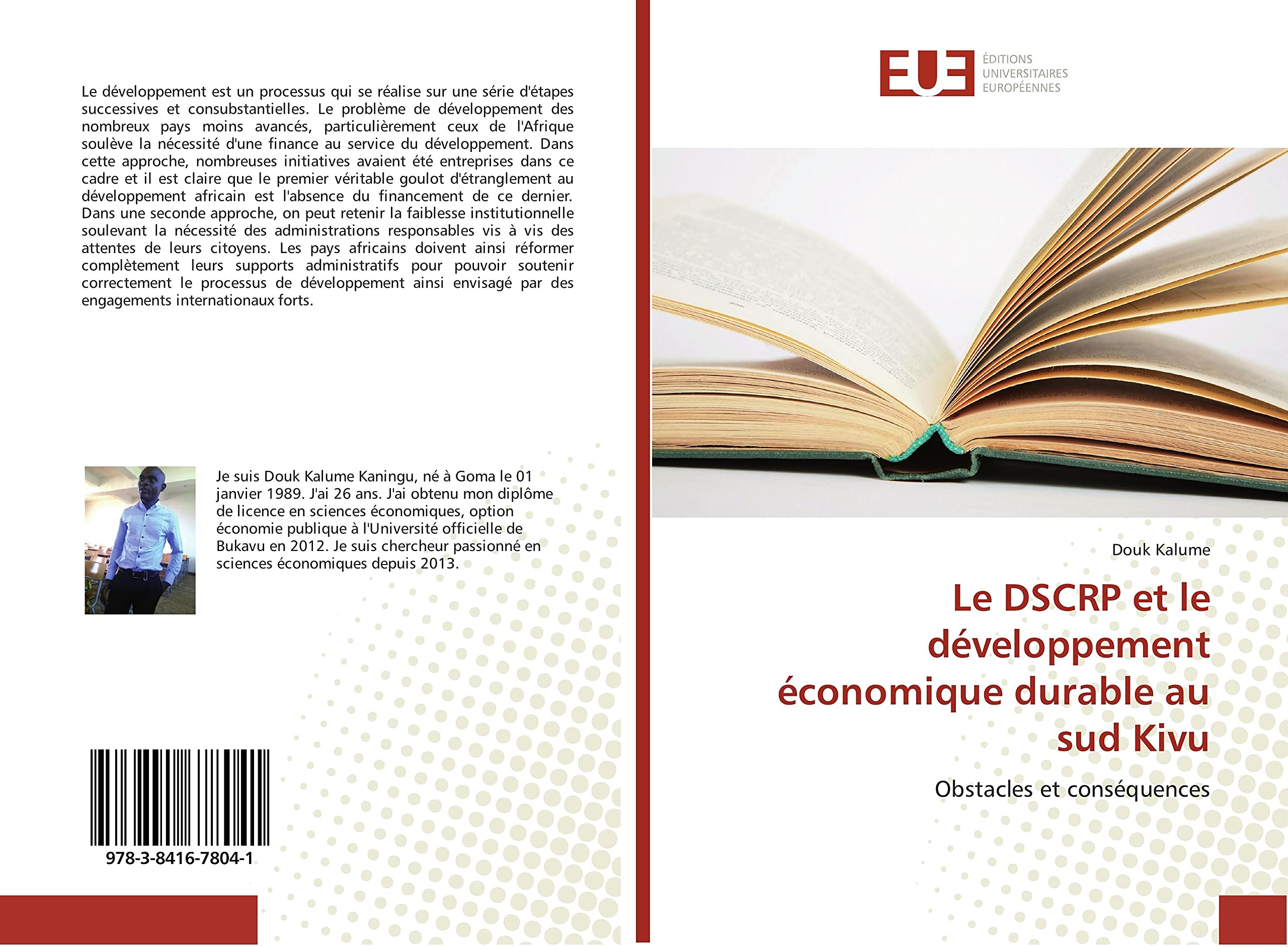 Le DSCRP et le développement économique durable au sud Kivu: Obstacles et conséquences book