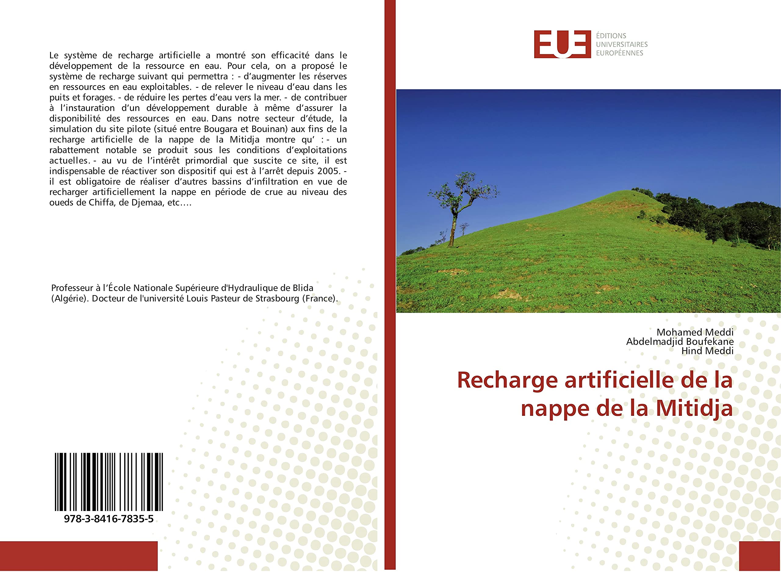 Recharge artificielle de la nappe de la Mitidja book