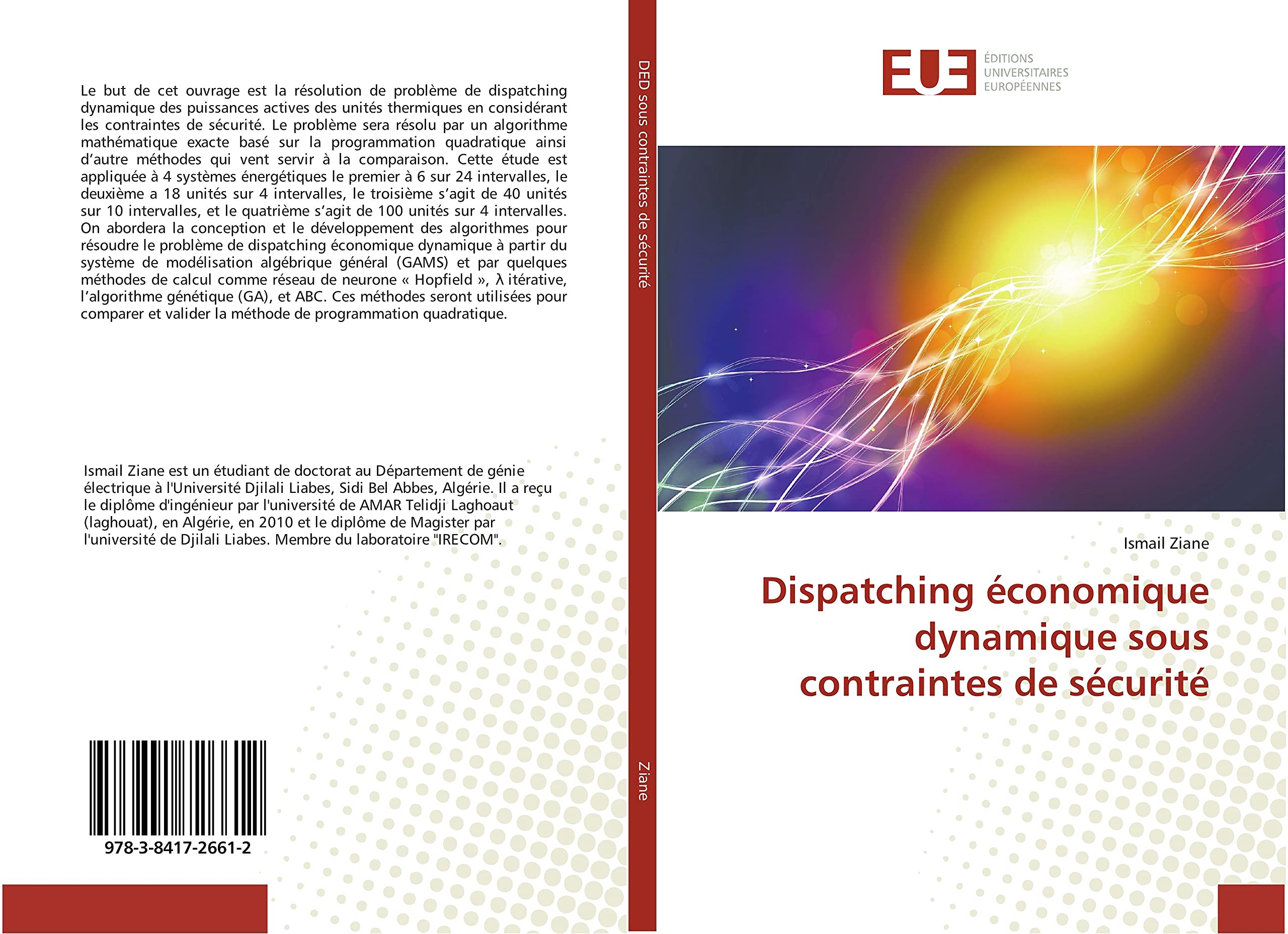 Dispatching économique dynamique sous contraintes de sécurité book