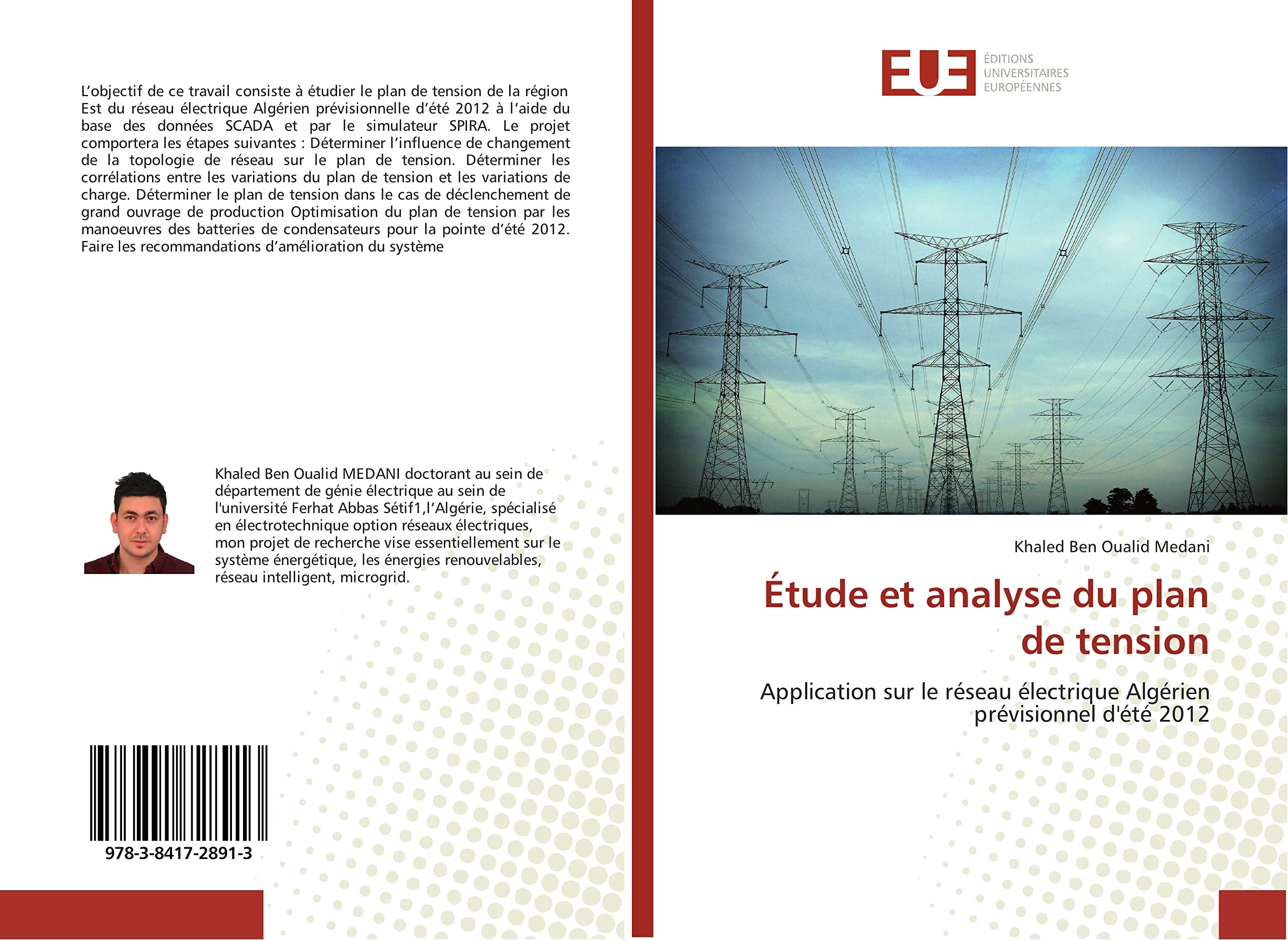 Étude et analyse du plan de tension: Application sur le réseau électrique Algérien prévisionnel d'été 2012 book