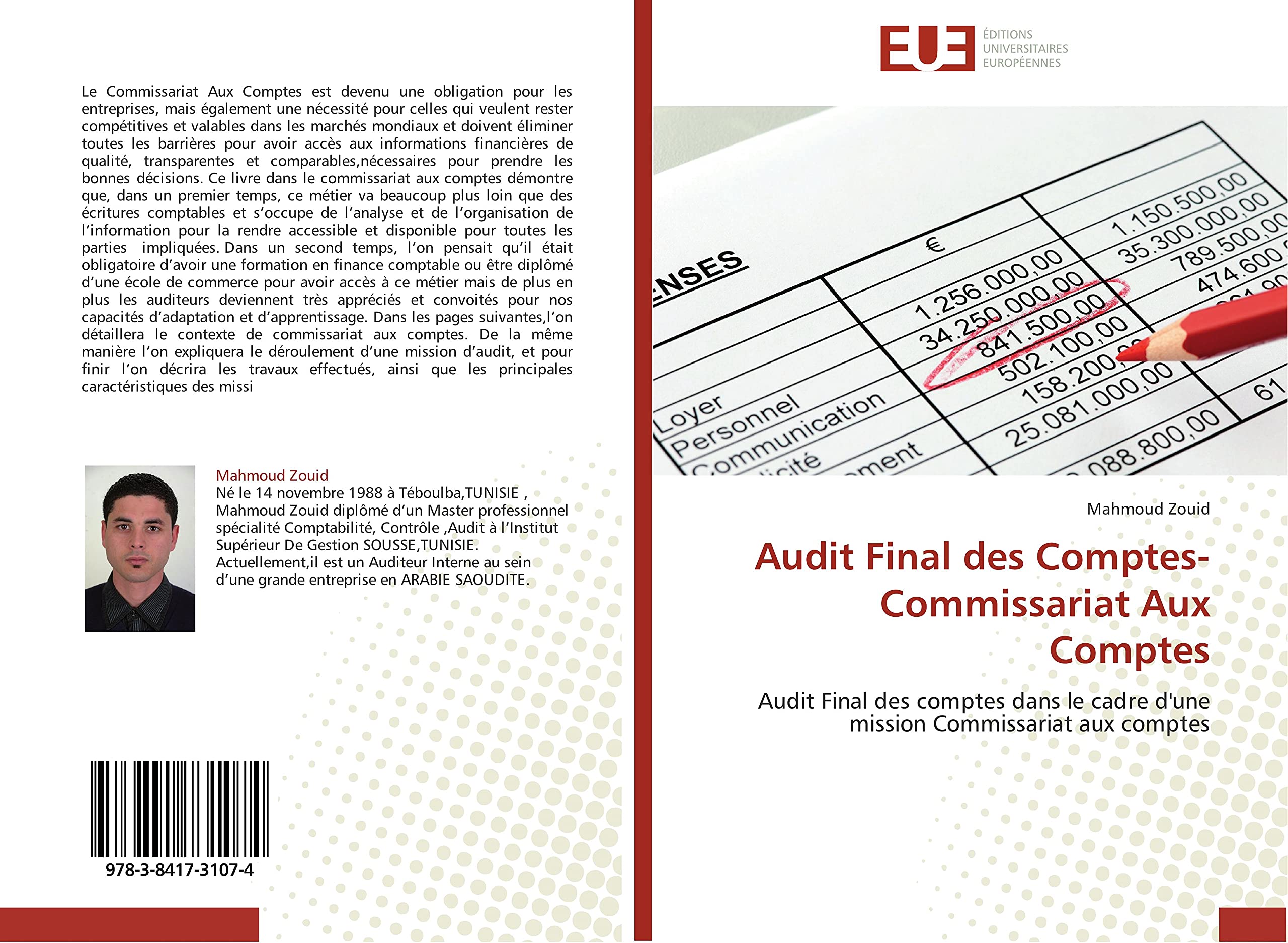 Audit Final des Comptes-Commissariat Aux Comptes: Audit Final des comptes dans le cadre d'une mission Commissariat aux comptes book
